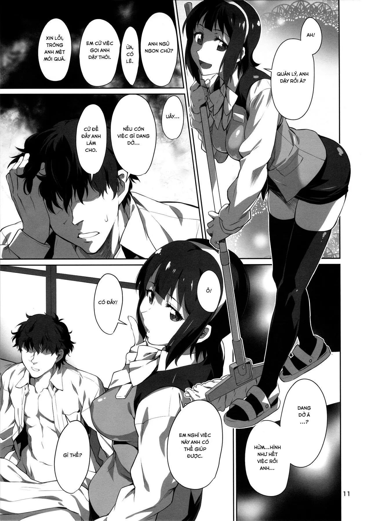 HentaiVN.net - Ảnh 13 - Công ty 765 và dịch vụ hỗ trợ ngoài giờ bí mật [Black Kigyou 765 Production] - Oneshot