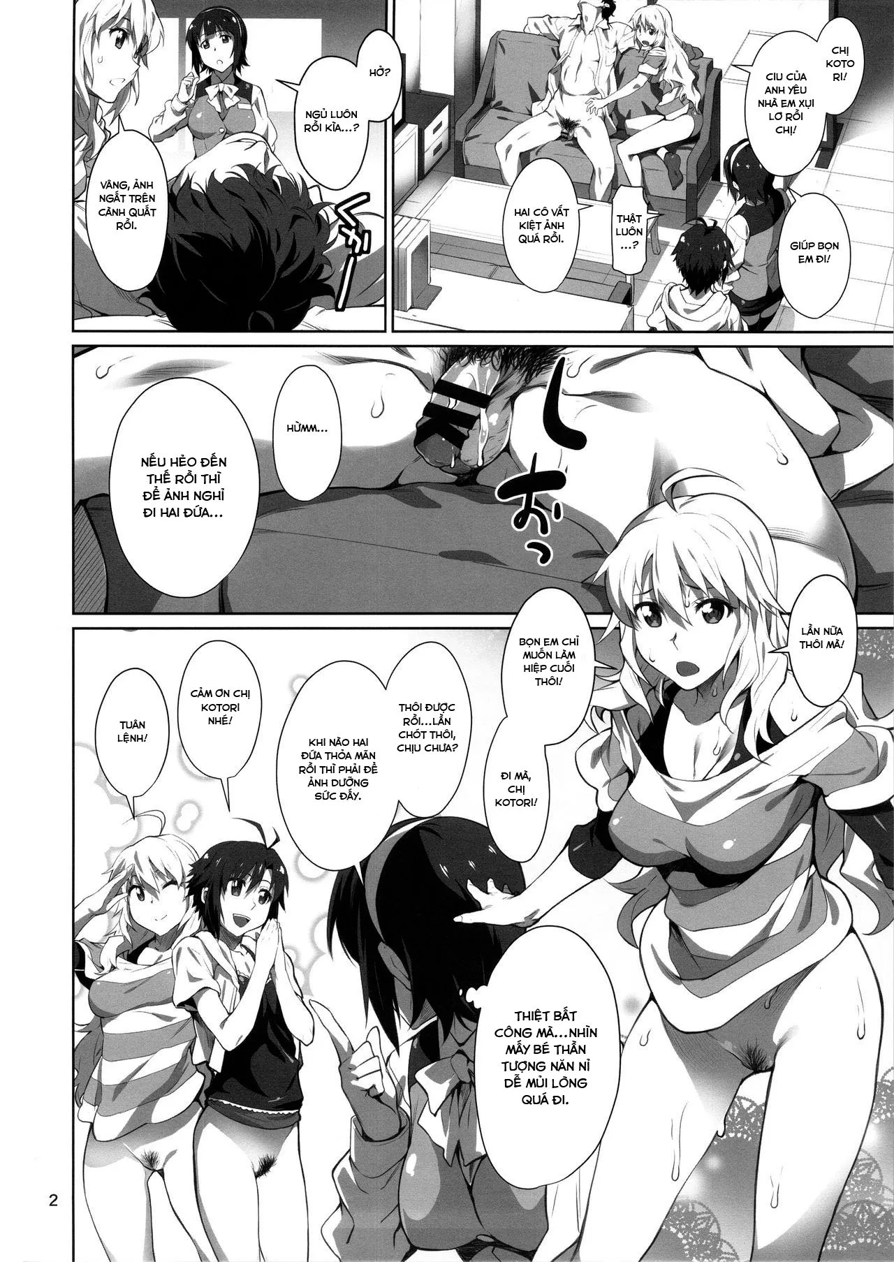HentaiVN.net - Ảnh 4 - Công ty 765 và dịch vụ hỗ trợ ngoài giờ bí mật [Black Kigyou 765 Production] - Oneshot