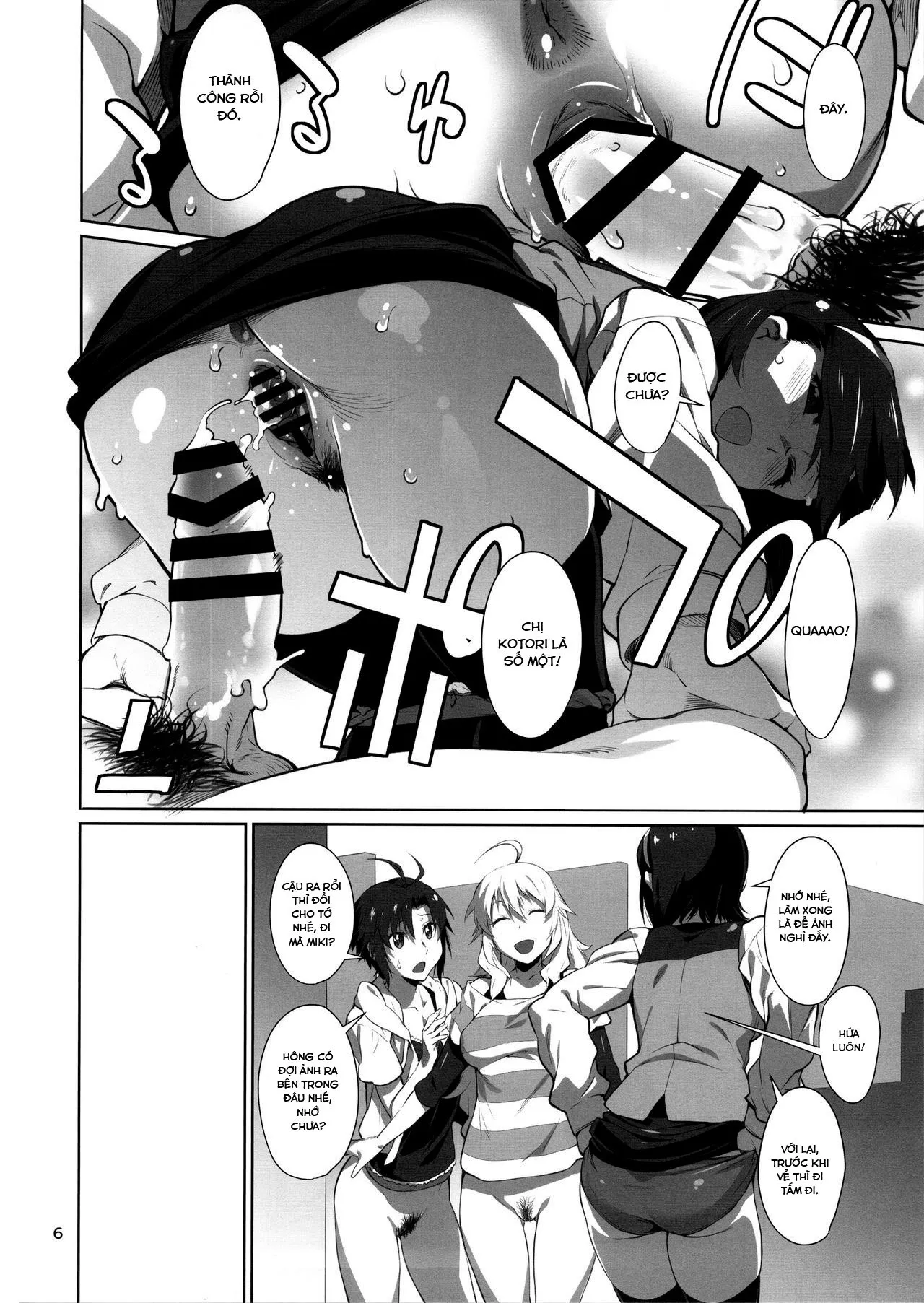 HentaiVN.net - Ảnh 8 - Công ty 765 và dịch vụ hỗ trợ ngoài giờ bí mật [Black Kigyou 765 Production] - Oneshot