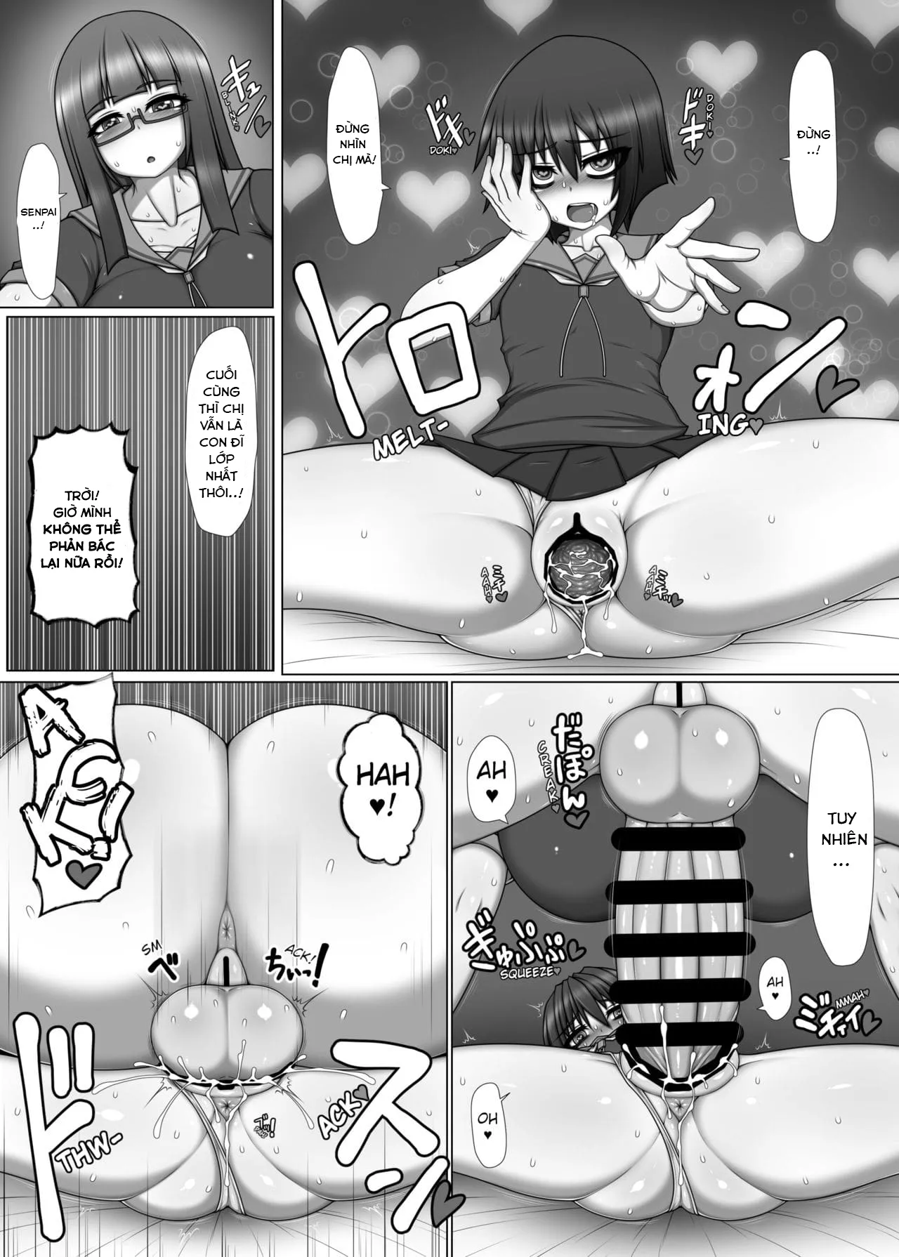 HentaiVN.net - Ảnh 6 - Bitch Ikka no Imouto ga Futanari Kouhai no Fudeoroshi Shitara Shinikaketa Hanashi. - Oneshot
