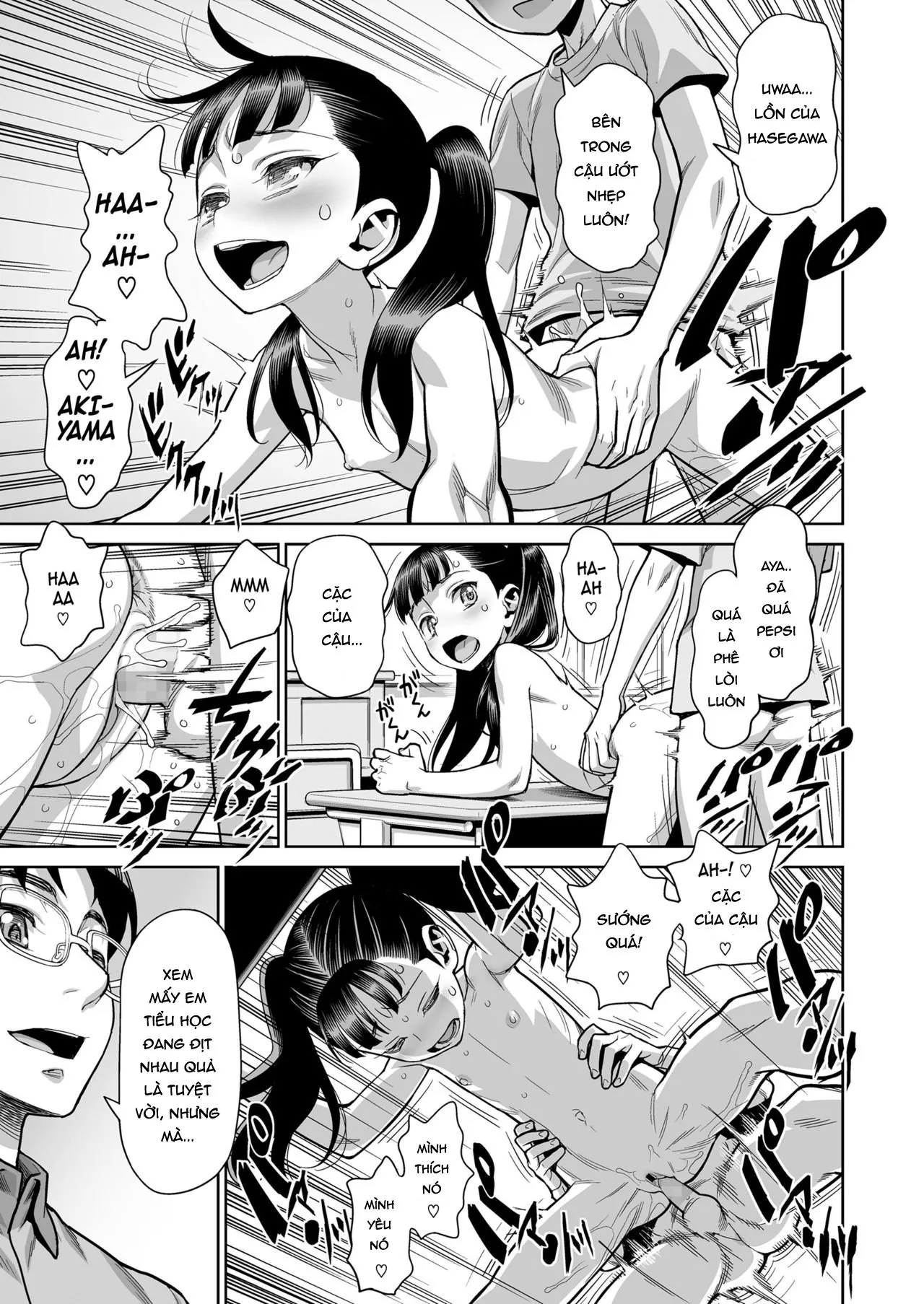HentaiVN.net - Ảnh 4 - Thác loạn sau giờ học [Houkago no Kyoushitsu de Rankou Suru Inran JS nante Iru Hazu ga Nai!] - Oneshot