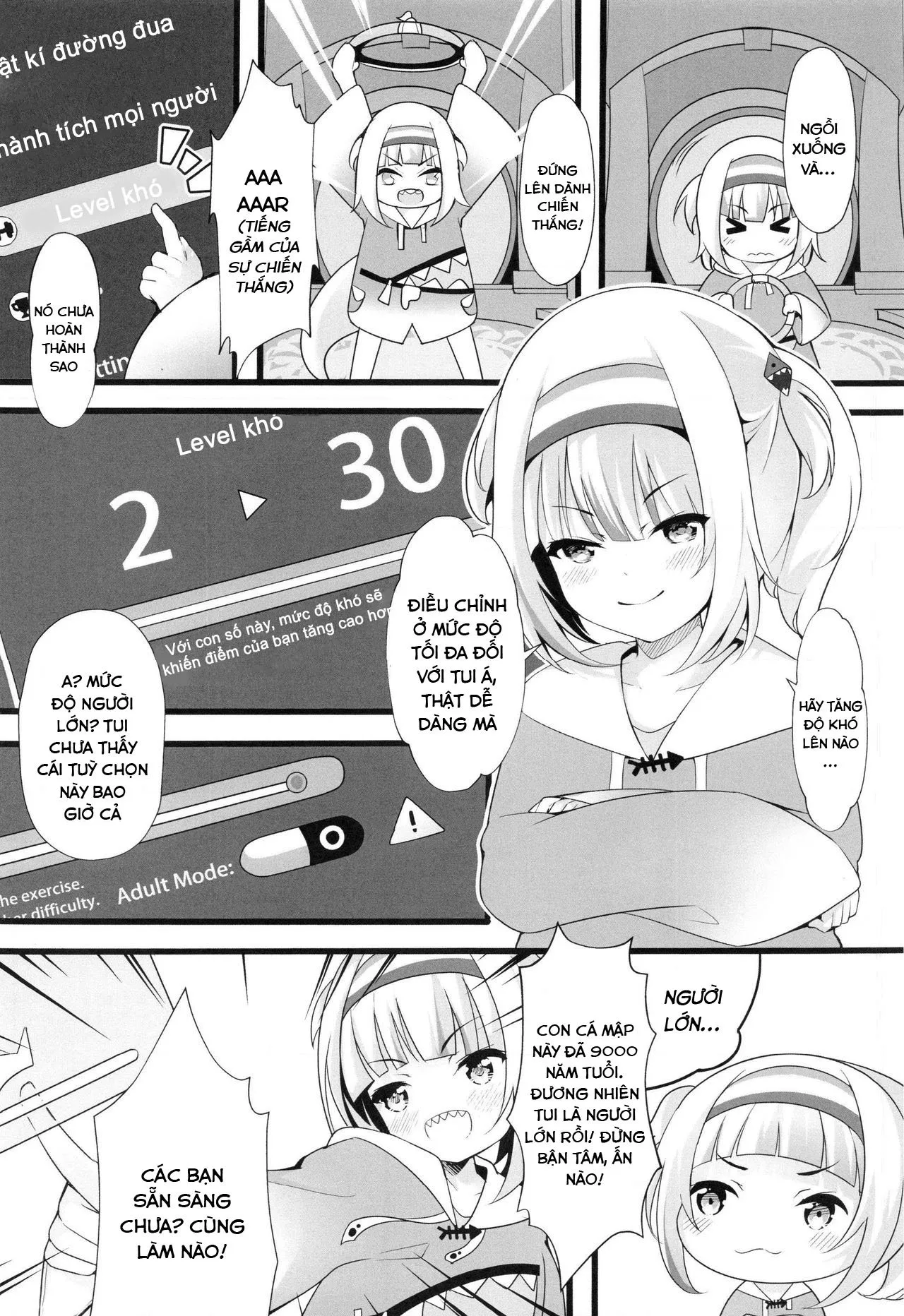 HentaiVN.net - Ảnh 4 - Cùng đổ mồ hôi nào [Lets Sweat; Gawr Gura, Ring Fit Adventure] - Oneshot