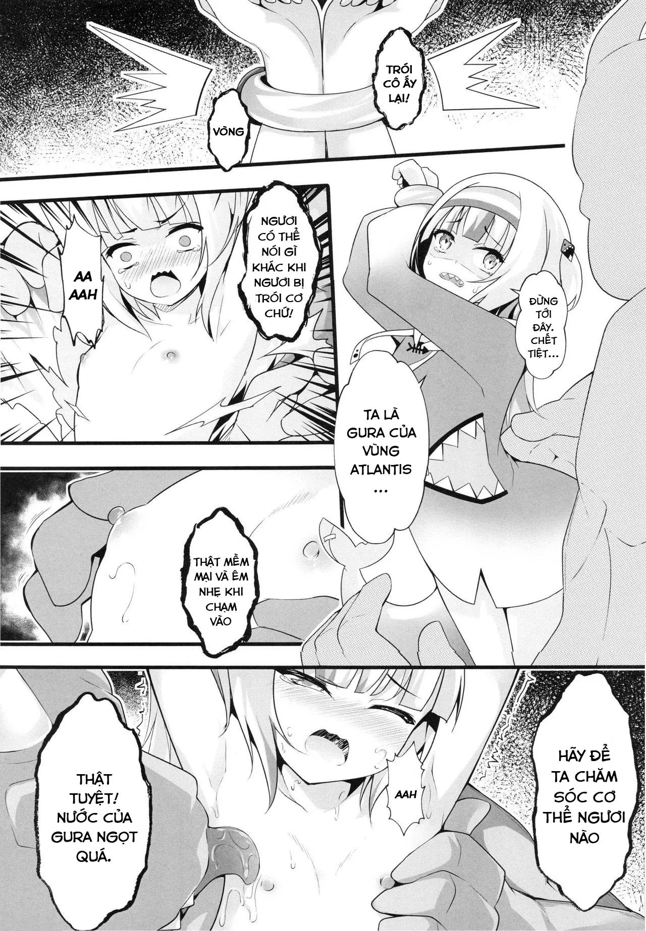 HentaiVN.net - Ảnh 7 - Cùng đổ mồ hôi nào [Lets Sweat; Gawr Gura, Ring Fit Adventure] - Oneshot