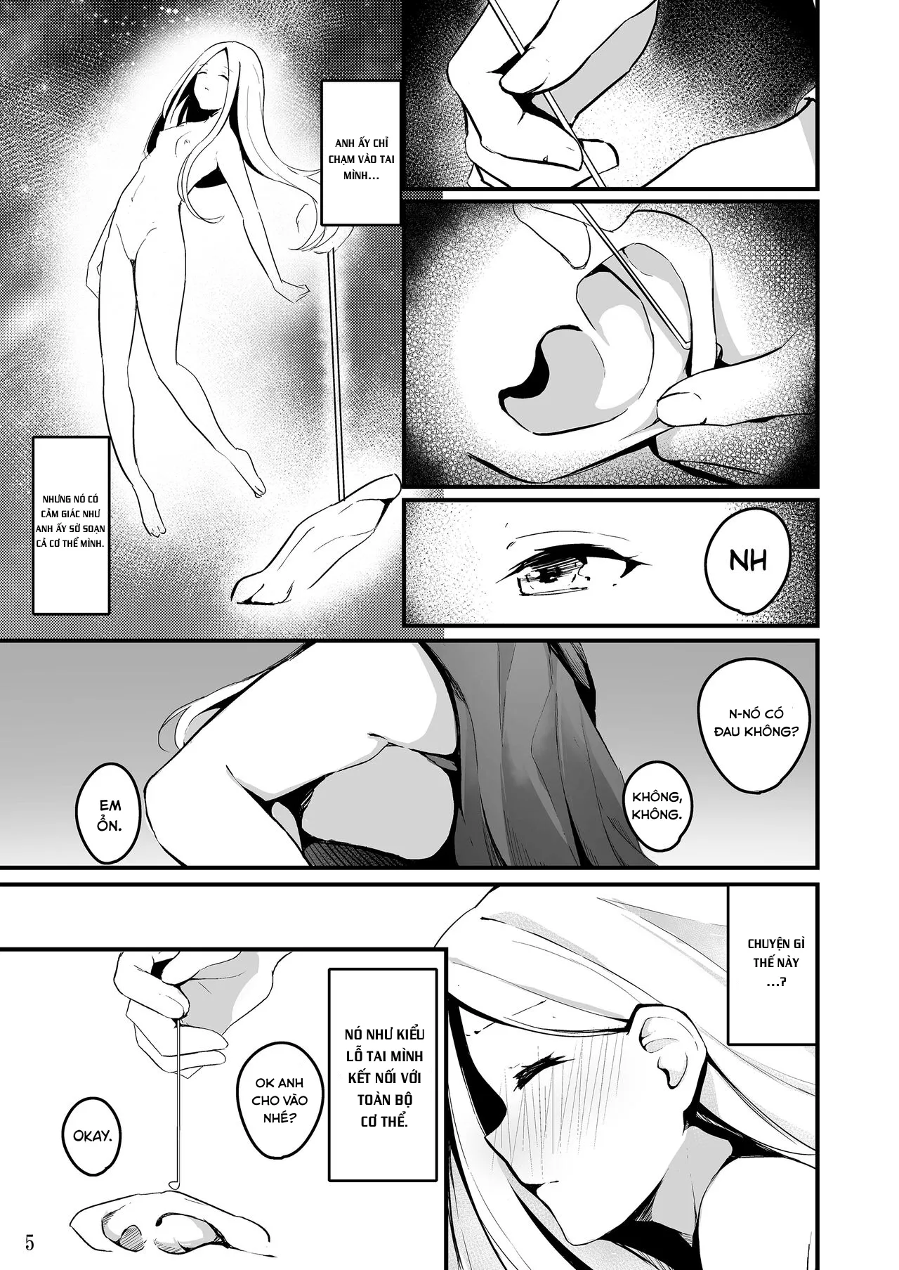HentaiVN.net - Ảnh 8 - Tại sao chúng ta không ngắm trăng thư giản trong lúc em ráy tai cho anh [Why Don't We Watch The Moon While I Clean Your Ears And You Sleep On My Lap Tonight?] - Oneshot