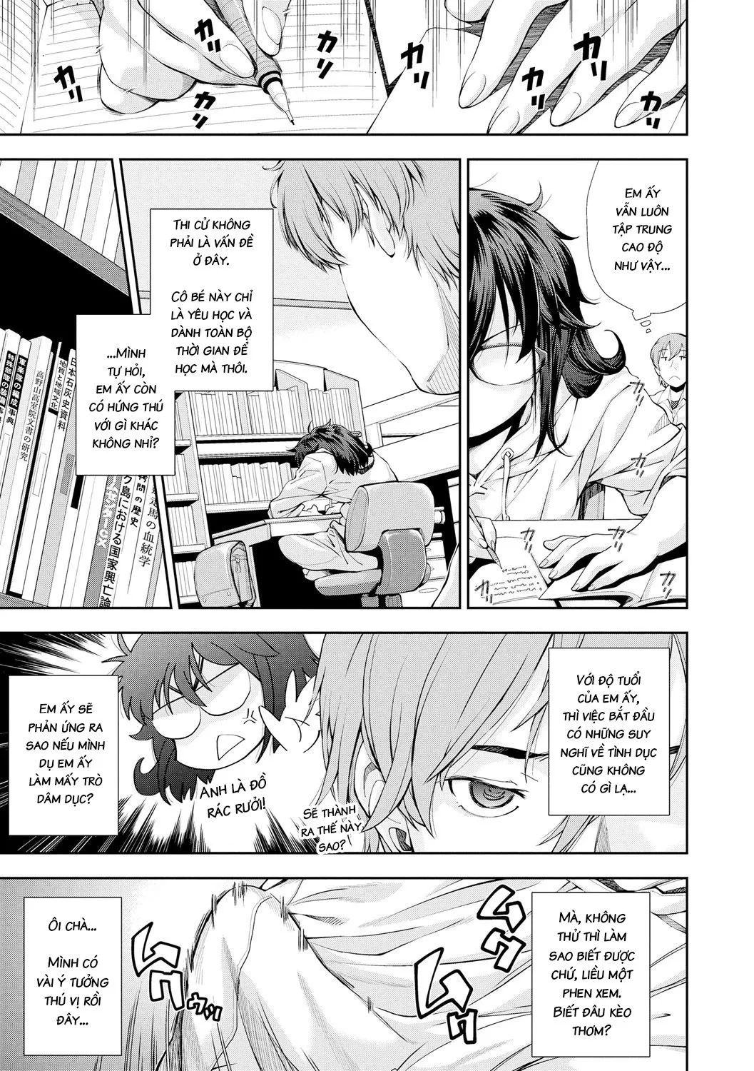 HentaiVN.net - Ảnh 5 - The Girl Who Loves to Study [Benkyo Suki no Onnanoko] - Oneshot