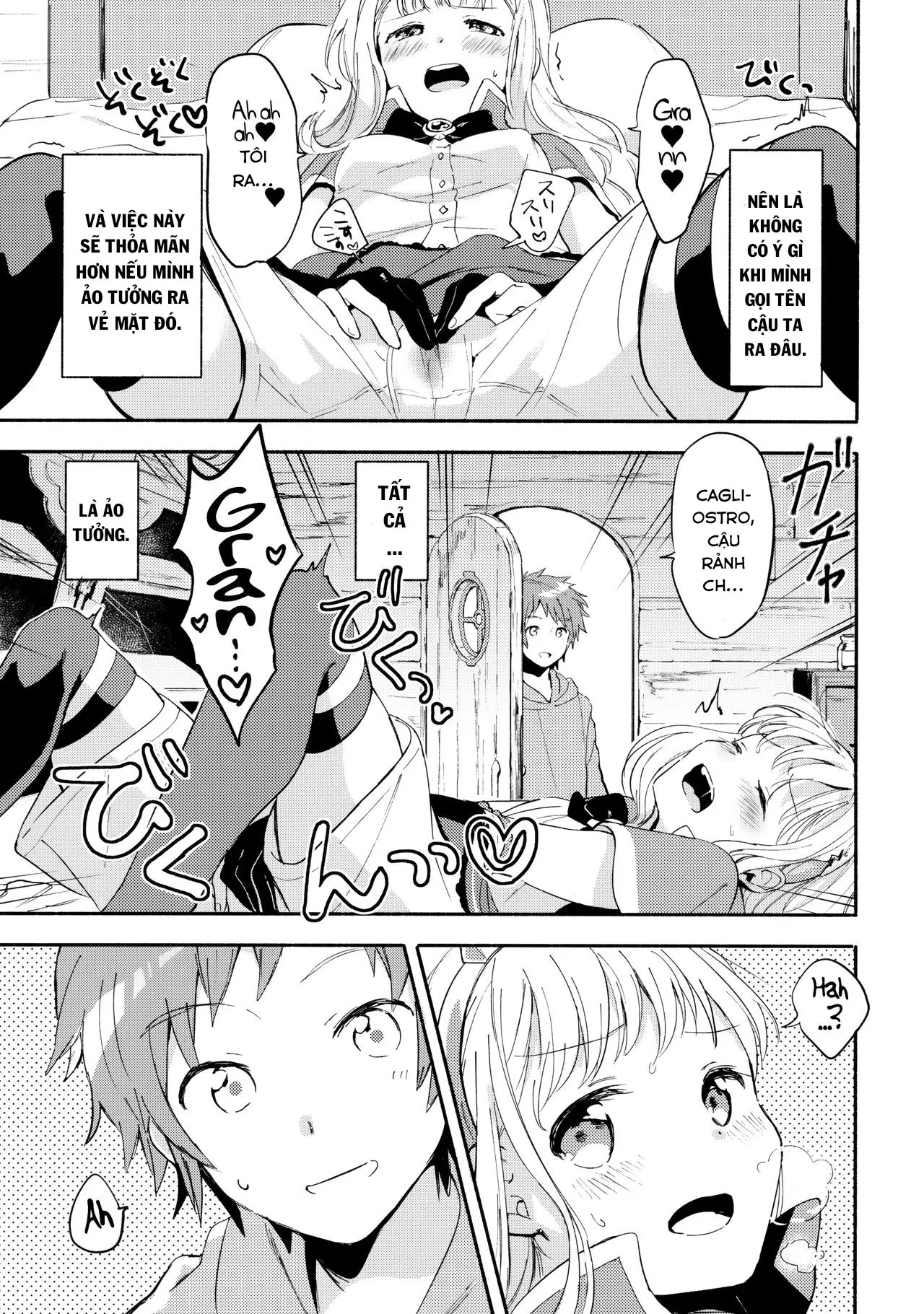 HentaiVN.net - Ảnh 11 - Cagliostro-chan đang yêu [Cagliostro-chan is in love with Gran; Cagliostro-chan wa Gran-kun no Koto ga Daisuki] - Oneshot