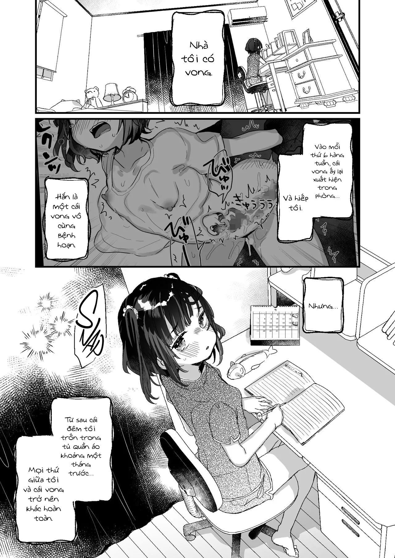 HentaiVN.net - Ảnh 4 - Có một con ma ở trong nhà mình!:Tình yêu ngang trái [Uchi ni wa Yuurei-san ga Imasu Yokorenbo Hen] - Chap 1