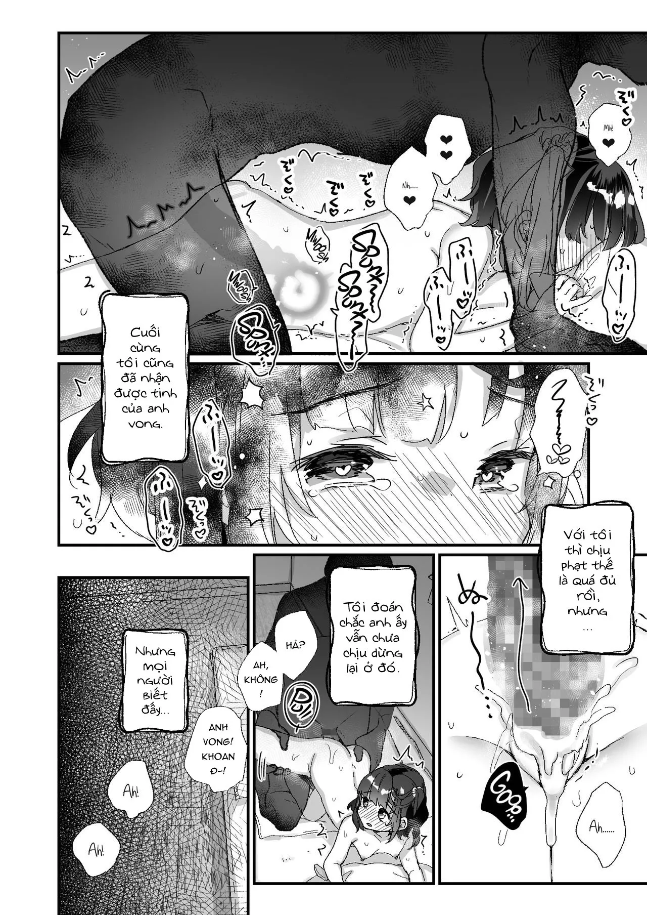 HentaiVN.net - Ảnh 12 - Có một con ma ở trong nhà mình!:Tình yêu ngang trái [Uchi ni wa Yuurei-san ga Imasu Yokorenbo Hen] - Chap 2: end