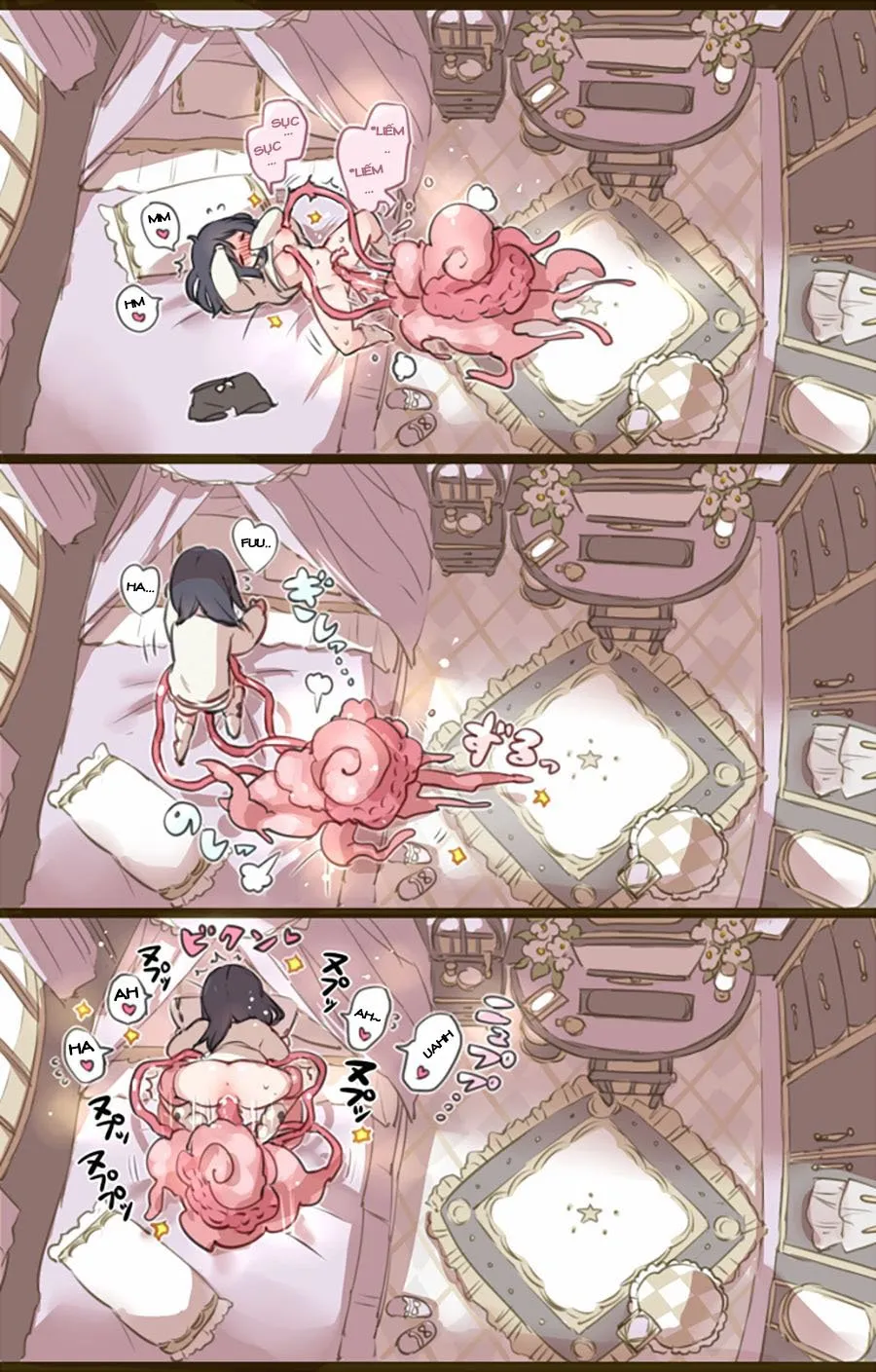 HentaiVN.net - Ảnh 3 - Ouchi de Yaru Koto Nai node Shokushu Shoukan Shite Ecchi ni Fukeru Mahou Shoujo - Oneshot
