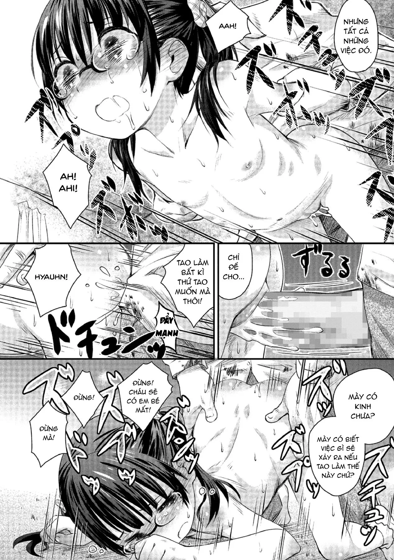 HentaiVN.net - Ảnh 12 - Force Fucking a Timid Glasses Wearing Loli With My Big Cock - Chap 2