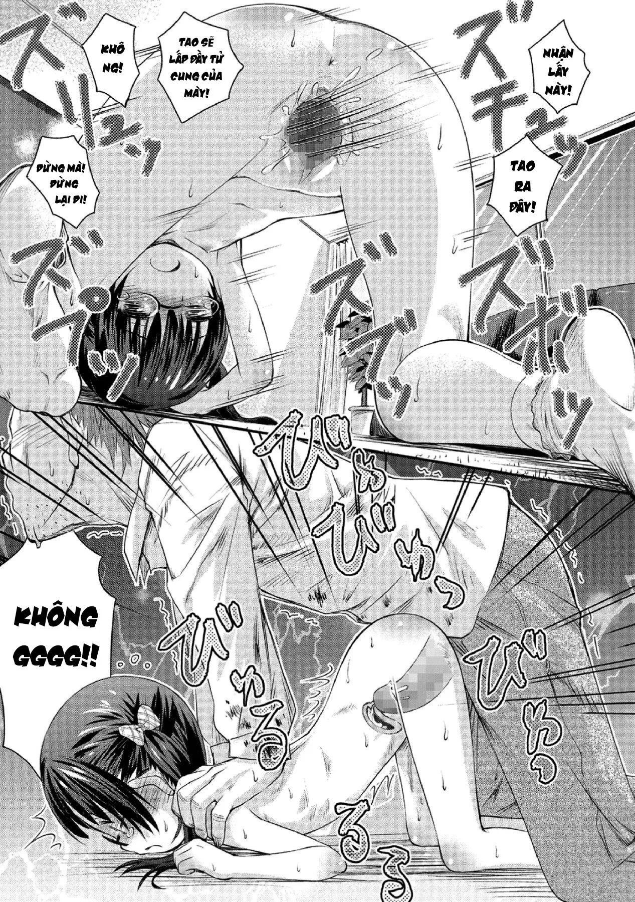 HentaiVN.net - Ảnh 13 - Force Fucking a Timid Glasses Wearing Loli With My Big Cock - Chap 2