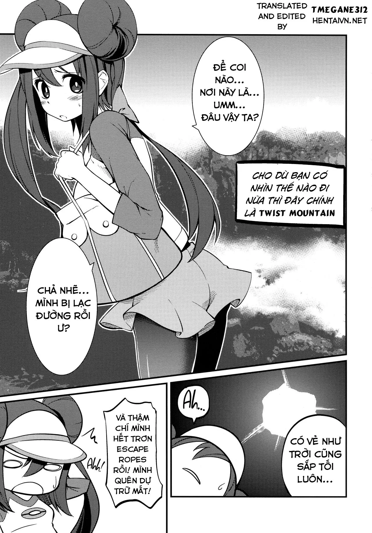 HentaiVN.net - Ảnh 3 - Cô Bé Dú Bự Lạc Đường Xinh Đẹp Và Ông Chú Leo Núi May Mắn! [Mei-tan to Yamaotoko; Rosa and the Hiker] - Part 1