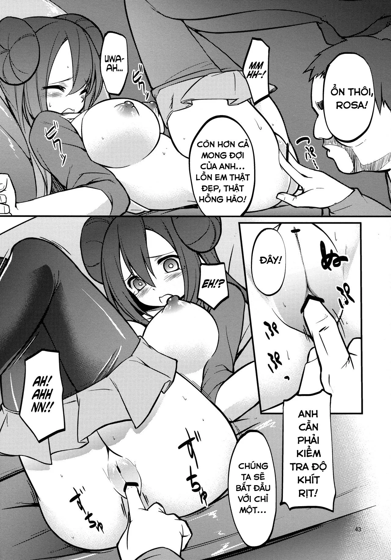 HentaiVN.net - Ảnh 21 - Cô Bé Dú Bự Lạc Đường Xinh Đẹp Và Ông Chú Leo Núi May Mắn! [Mei-tan to Yamaotoko; Rosa and the Hiker] - Part 2