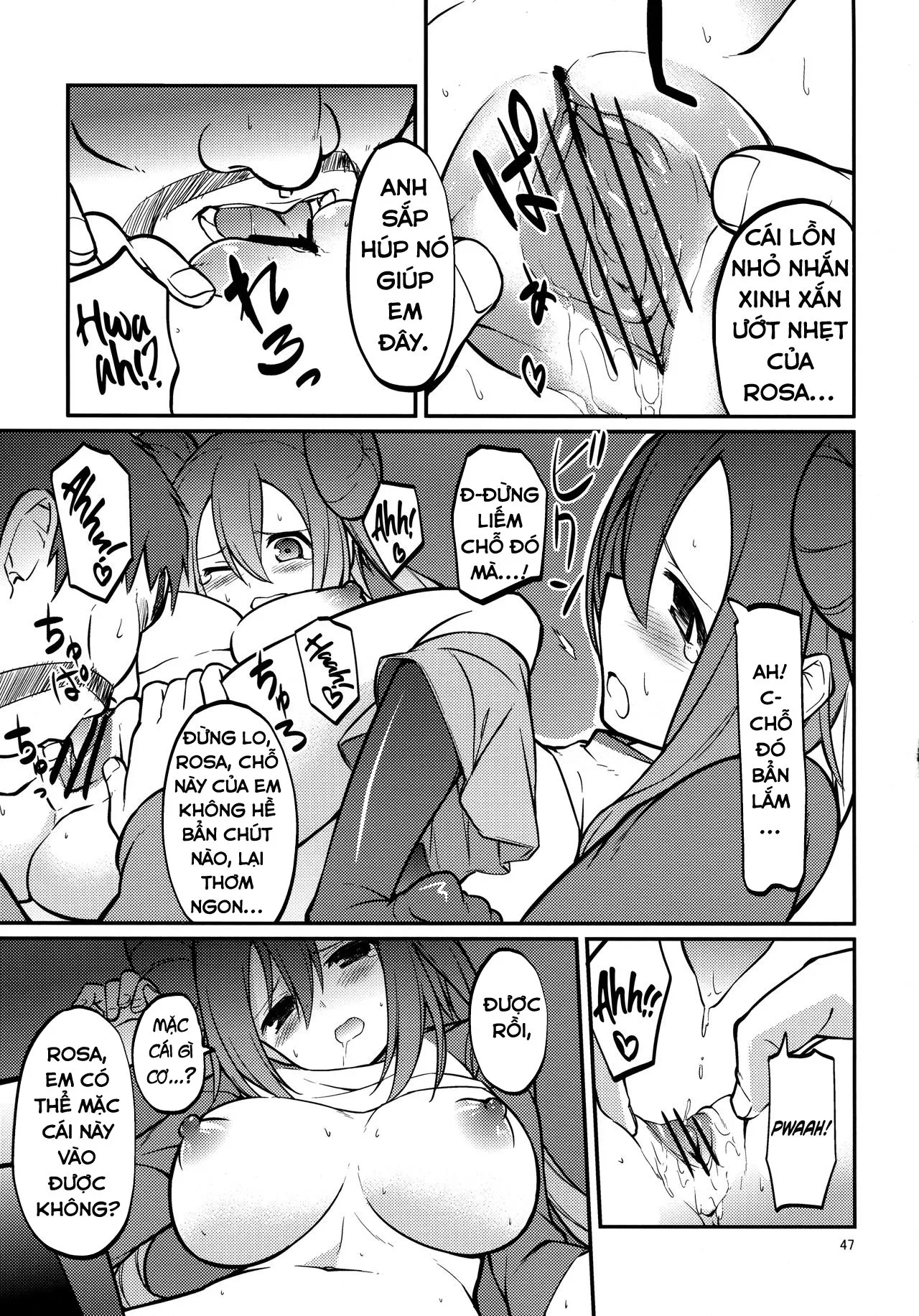 HentaiVN.net - Ảnh 25 - Cô Bé Dú Bự Lạc Đường Xinh Đẹp Và Ông Chú Leo Núi May Mắn! [Mei-tan to Yamaotoko; Rosa and the Hiker] - Part 2