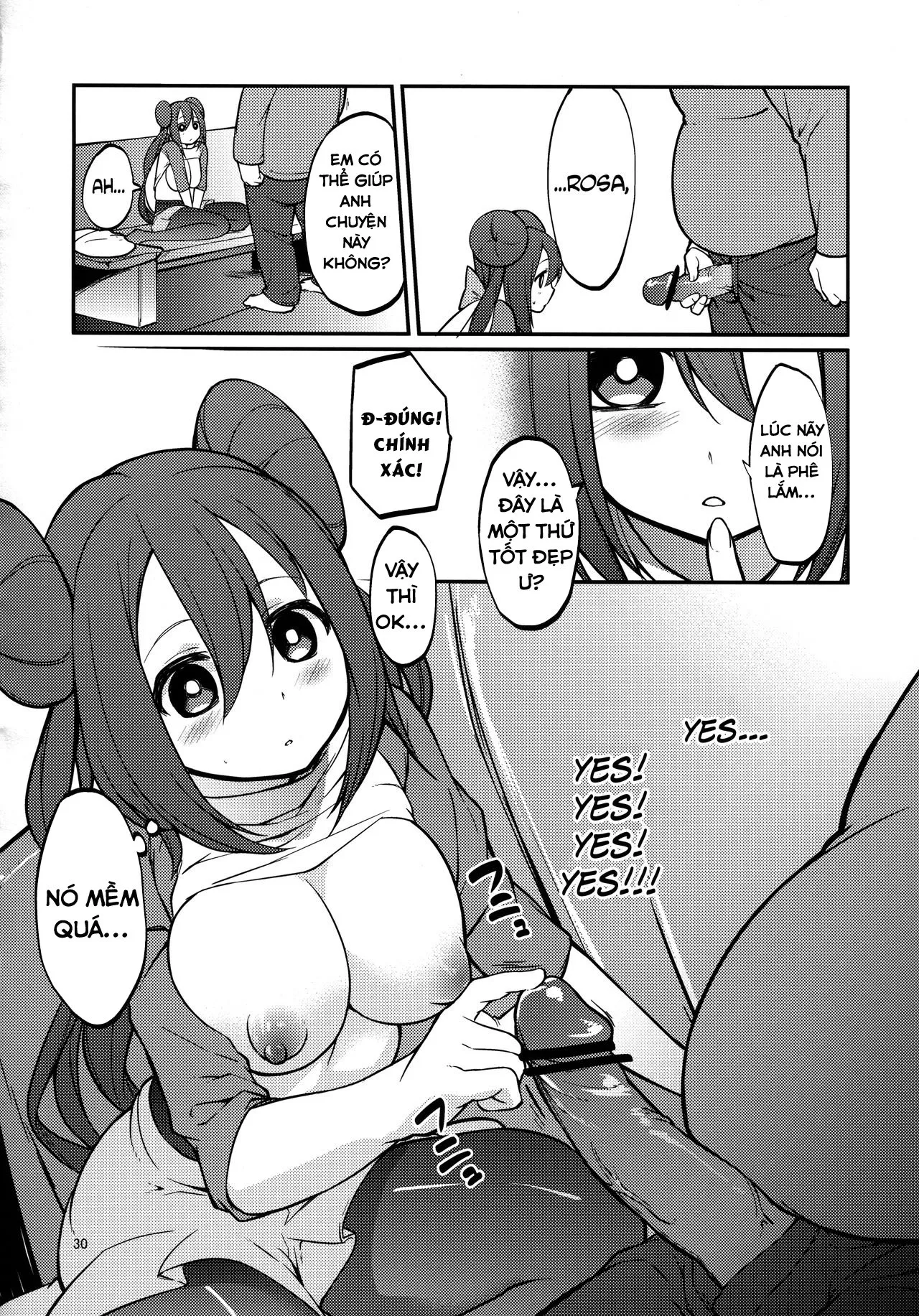 HentaiVN.net - Ảnh 8 - Cô Bé Dú Bự Lạc Đường Xinh Đẹp Và Ông Chú Leo Núi May Mắn! [Mei-tan to Yamaotoko; Rosa and the Hiker] - Part 2