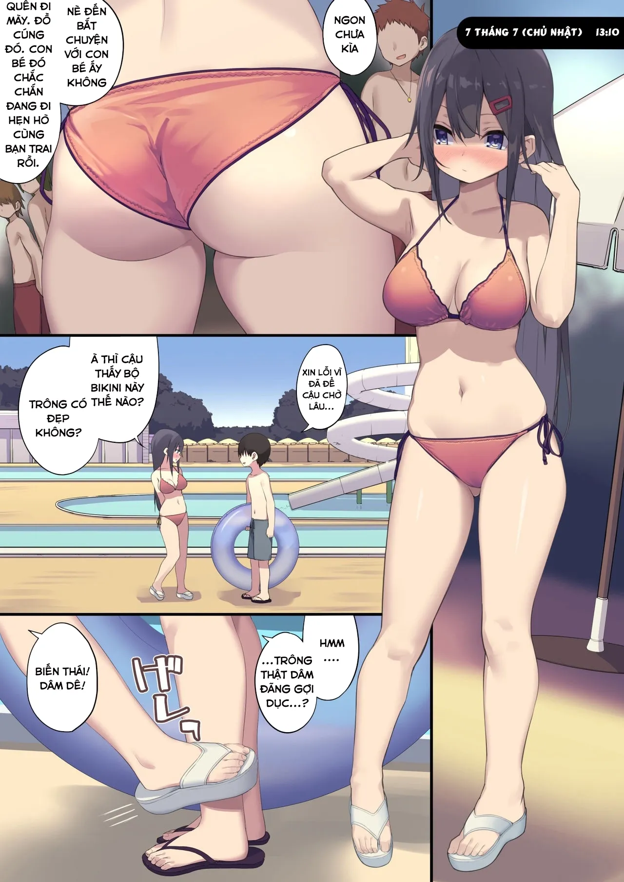HentaiVN.net - Ảnh 5 - Joshi 〇〇sei wa dansei kyoushi ni NTR reru - Oneshot