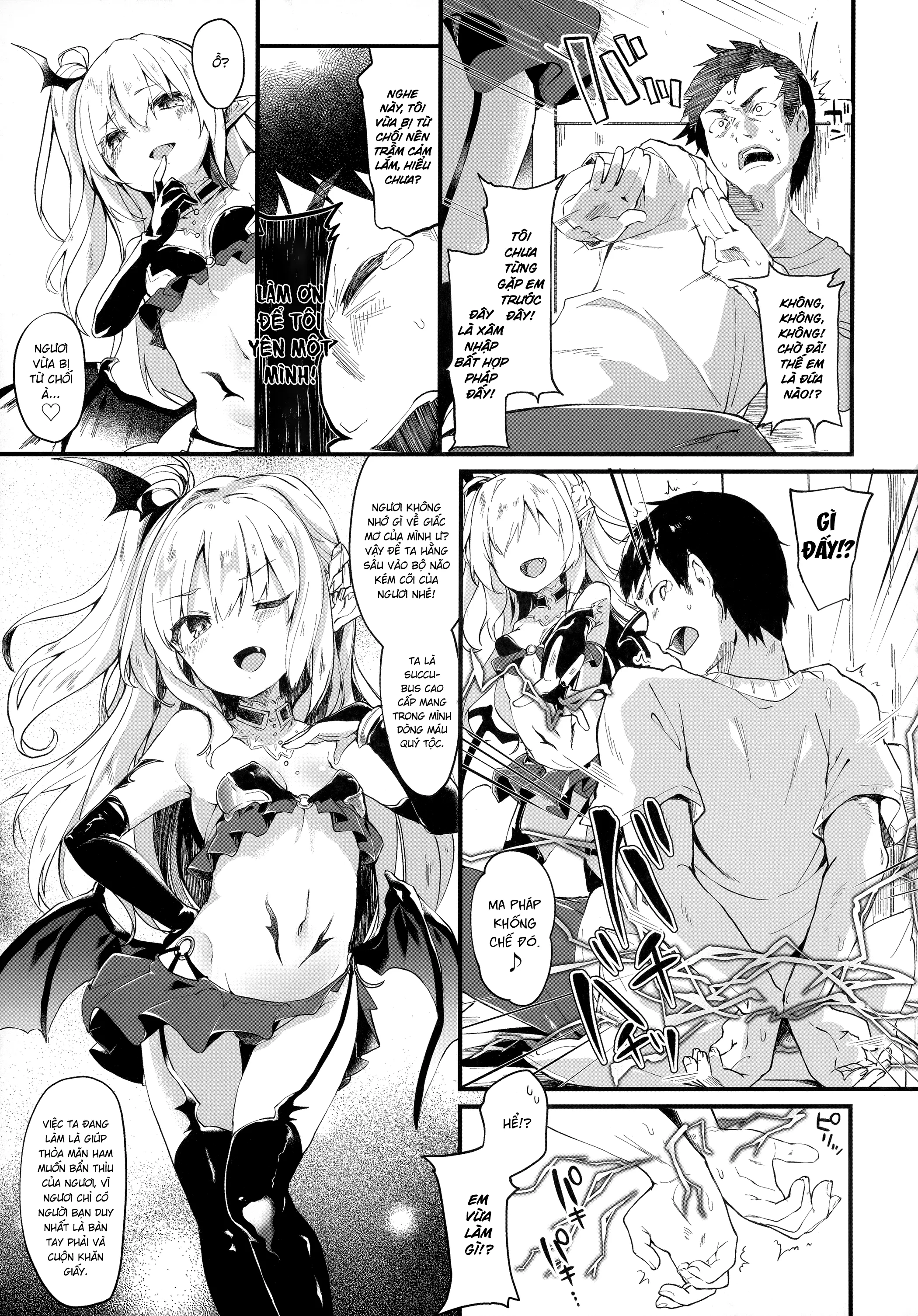 HentaiVN.net - Ảnh 4 - Nô Lệ Của Tiểu Succubus [僕は小さな淫魔のしもべ総集編] - Chap 1