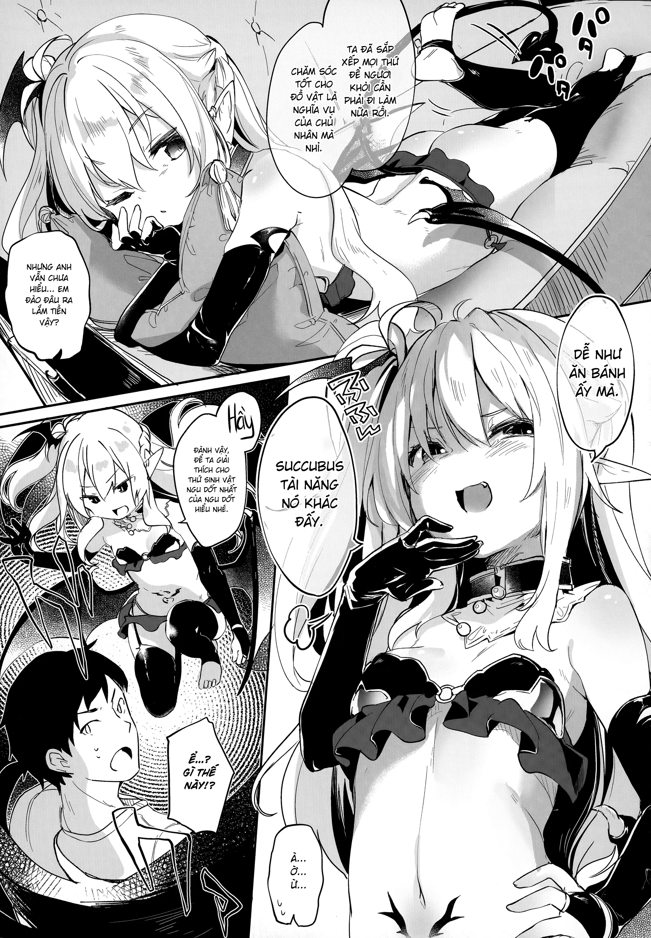 HentaiVN.net - Ảnh 6 - Nô Lệ Của Tiểu Succubus [僕は小さな淫魔のしもべ総集編] - Chap 3