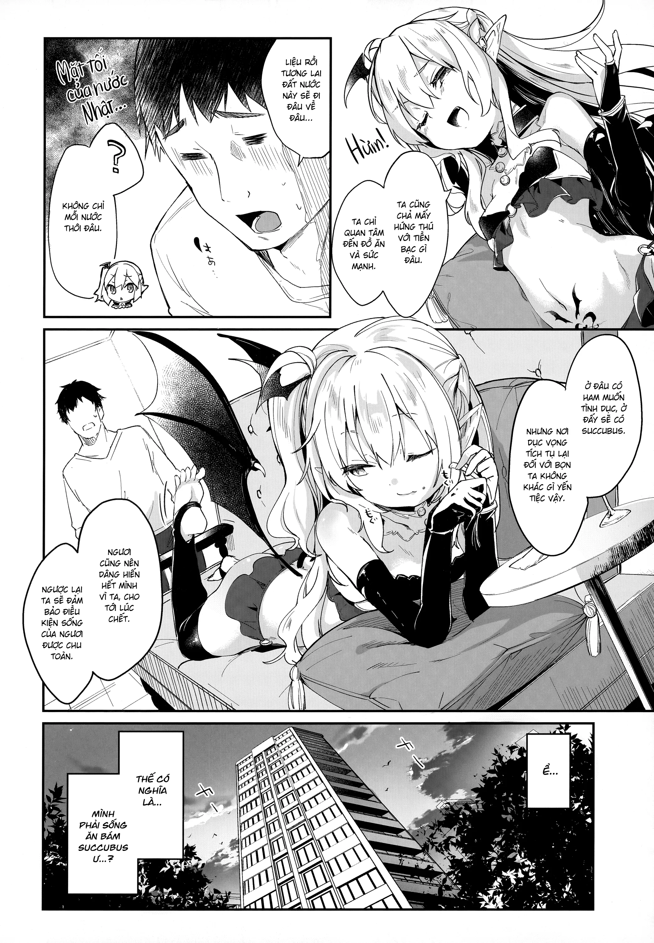 HentaiVN.net - Ảnh 9 - Nô Lệ Của Tiểu Succubus [僕は小さな淫魔のしもべ総集編] - Chap 3