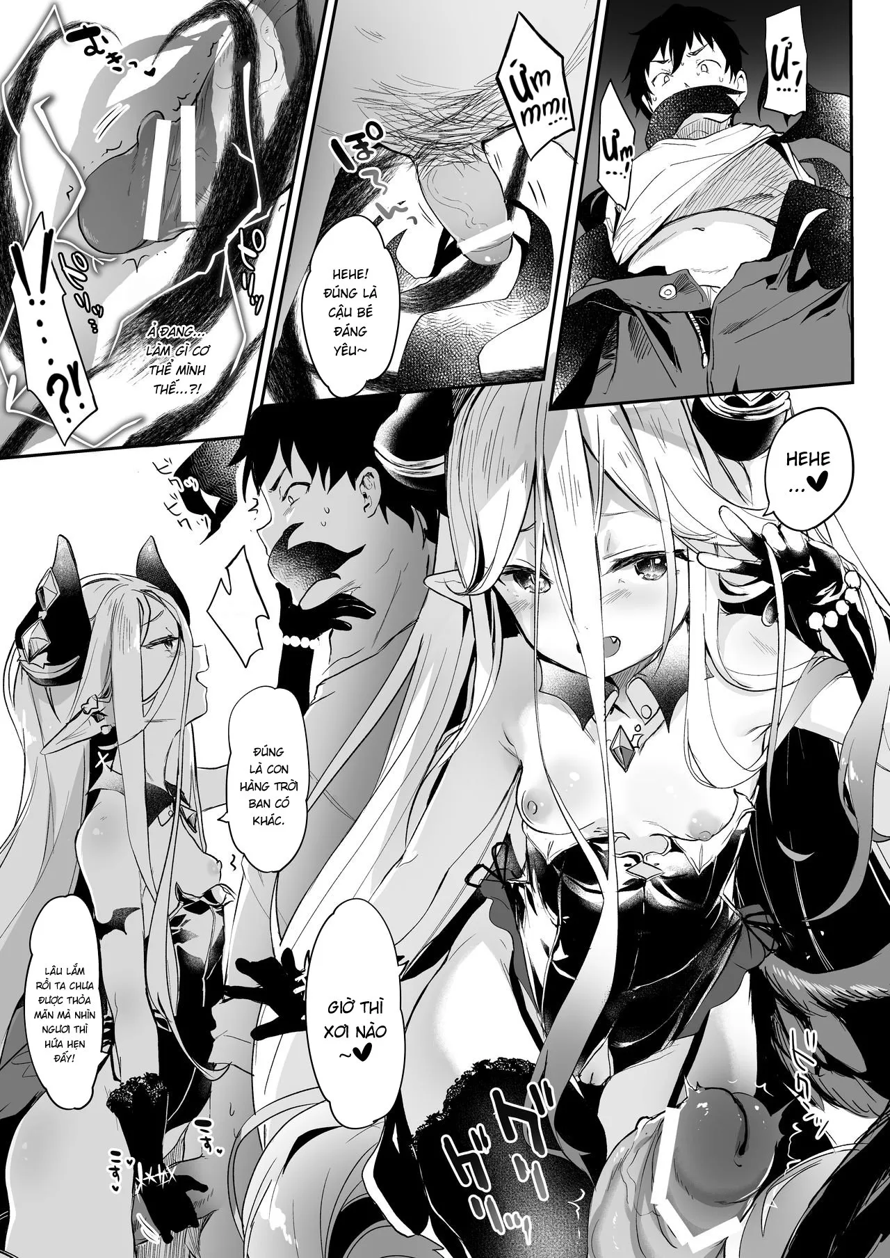 HentaiVN.net - Ảnh 10 - Nô Lệ Của Tiểu Succubus [僕は小さな淫魔のしもべ総集編] - Chap 5