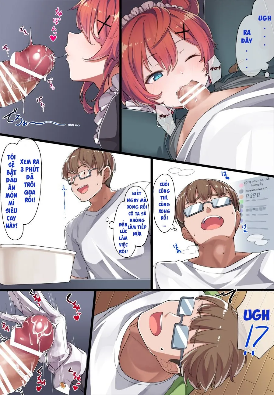 HentaiVN.net - Ảnh 16 - Dịch vụ đặc biệt của hầu gái Kazuki (full màu) [Maid Kazuki-senpai; メイド和希先輩] - Phần 1