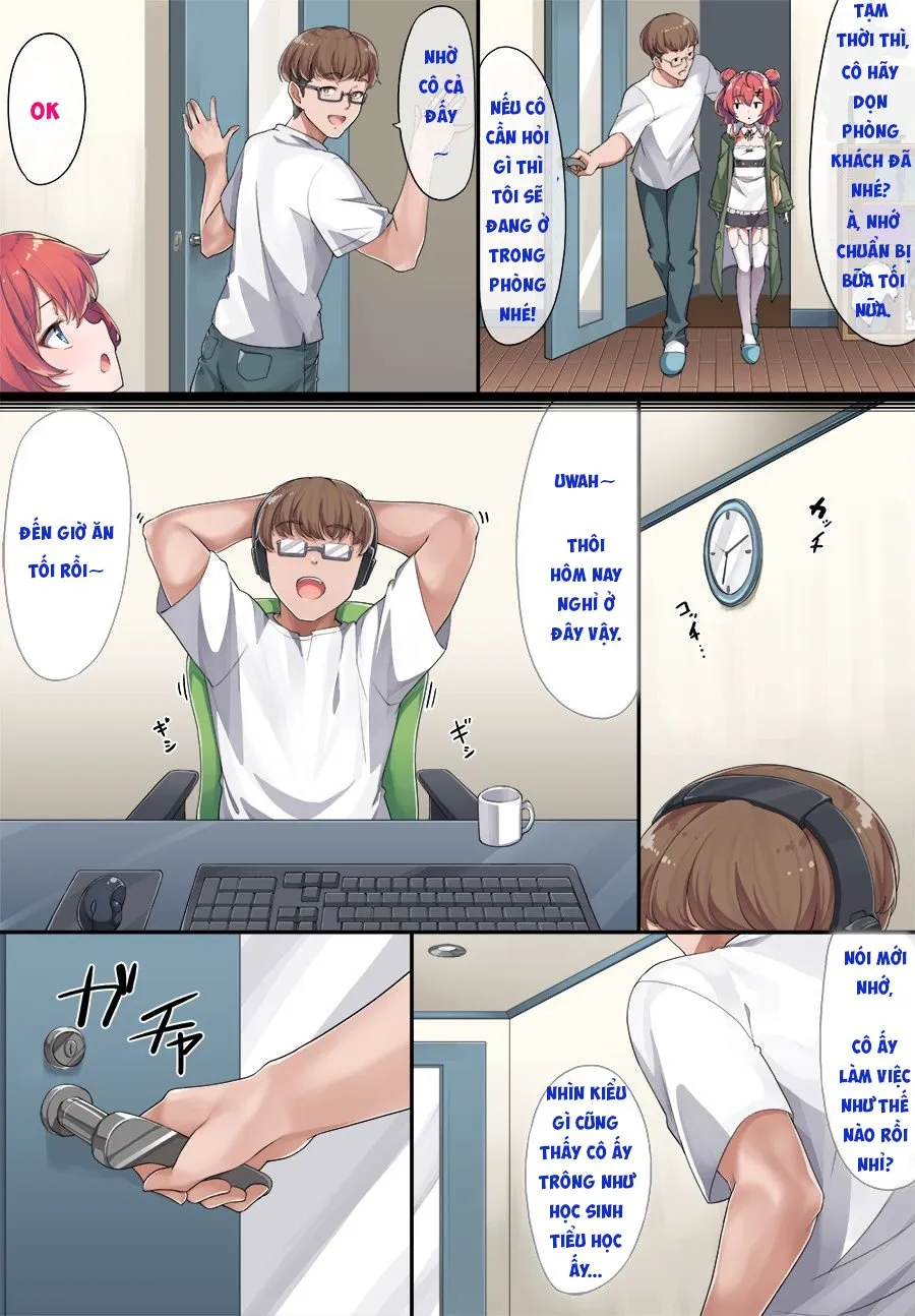 HentaiVN.net - Ảnh 3 - Dịch vụ đặc biệt của hầu gái Kazuki (full màu) [Maid Kazuki-senpai; メイド和希先輩] - Phần 1