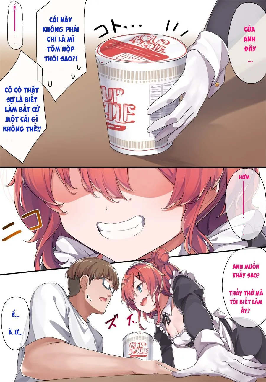 HentaiVN.net - Ảnh 5 - Dịch vụ đặc biệt của hầu gái Kazuki (full màu) [Maid Kazuki-senpai; メイド和希先輩] - Phần 1