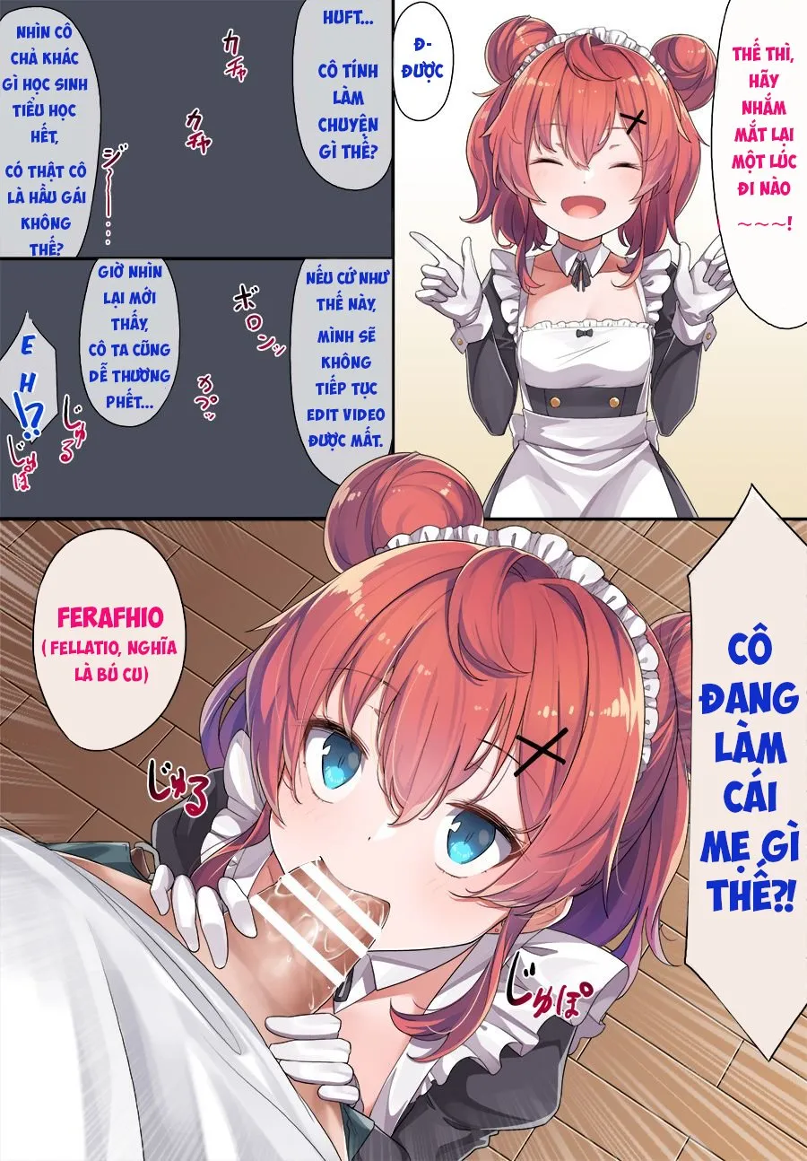 HentaiVN.net - Ảnh 6 - Dịch vụ đặc biệt của hầu gái Kazuki (full màu) [Maid Kazuki-senpai; メイド和希先輩] - Phần 1