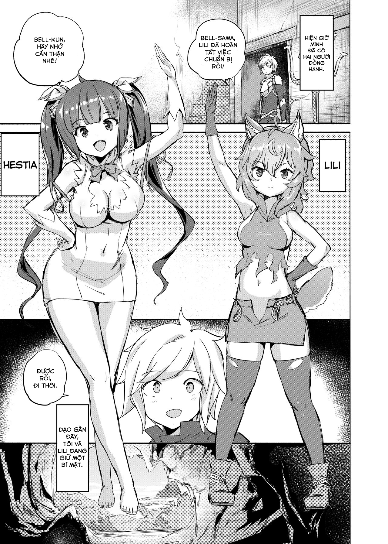 HentaiVN.net - Ảnh 5 - Dungeon no Ana Sono (Dungeon ni Deai o Motomeru no wa Machigatteiru Darou ka) [ダンジョンの蜜穴園] - Oneshot