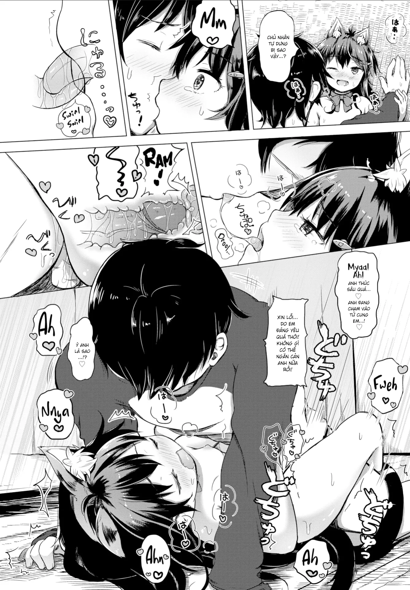 HentaiVN.net - Ảnh 8 - Mèo Trả Ơn! [Full-Throttle Kitty!] - Oneshot