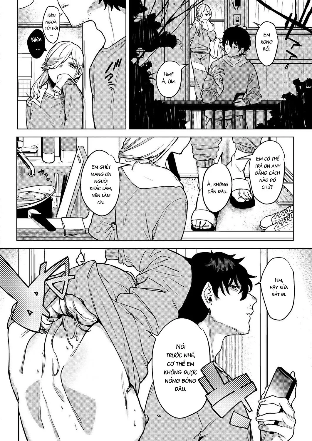 HentaiVN.net - Ảnh 4 - Until the Nasty Rain is Over - Oneshot