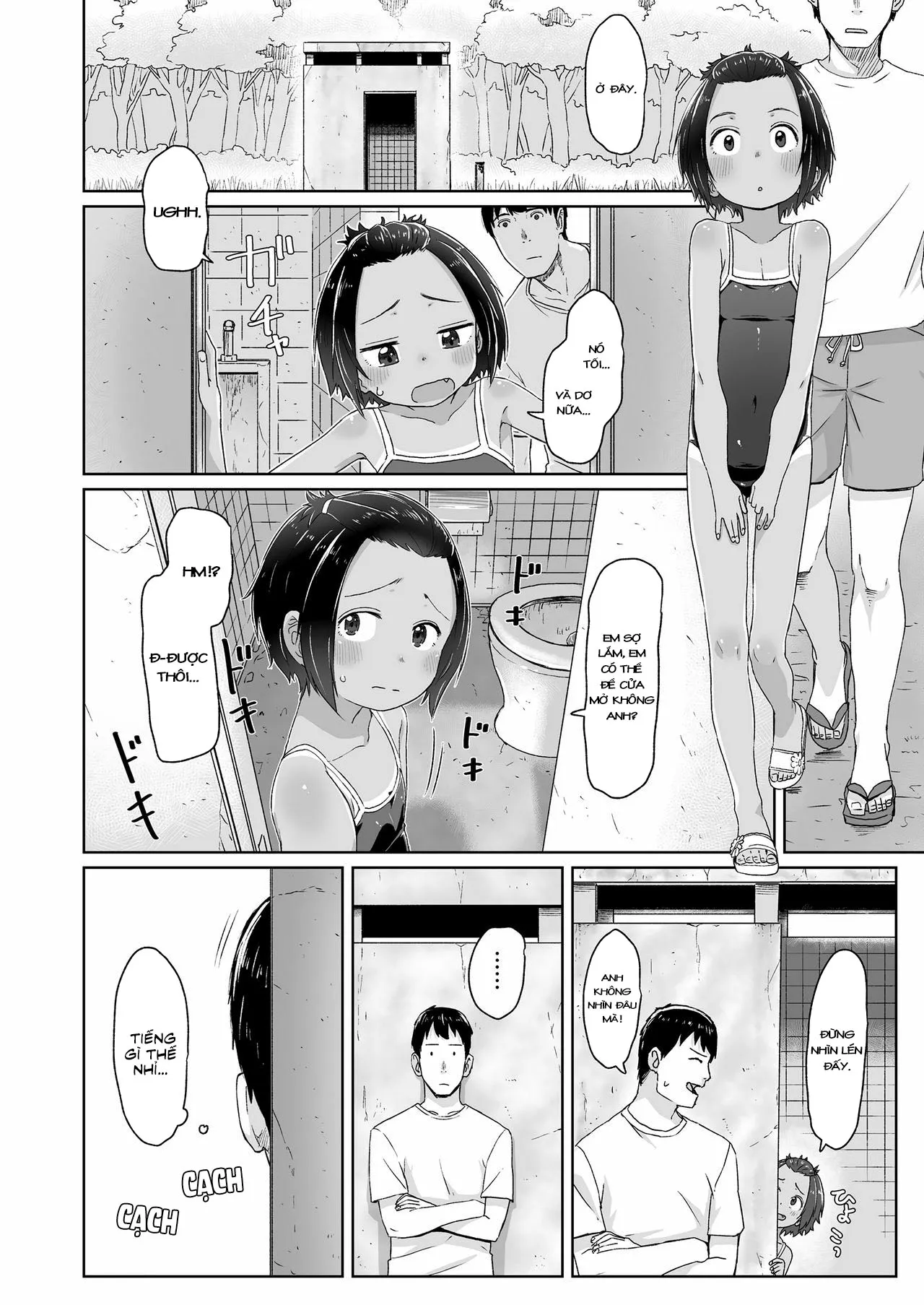 HentaiVN.net - Ảnh 10 - Suru Onnanoko [Onnanoko; するオンナノコ] - Ch. 1 Bộ đồ tắm này chặt quá!