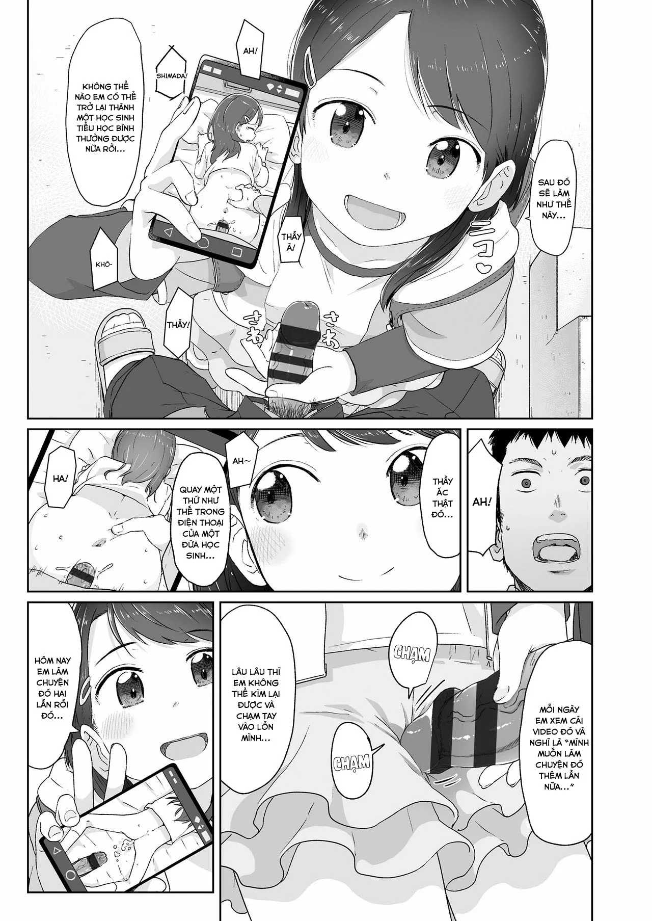 HentaiVN.net - Ảnh 4 - Suru Onnanoko [Onnanoko; するオンナノコ] - Ch.2 Em dậy rồi! [Phần sau]