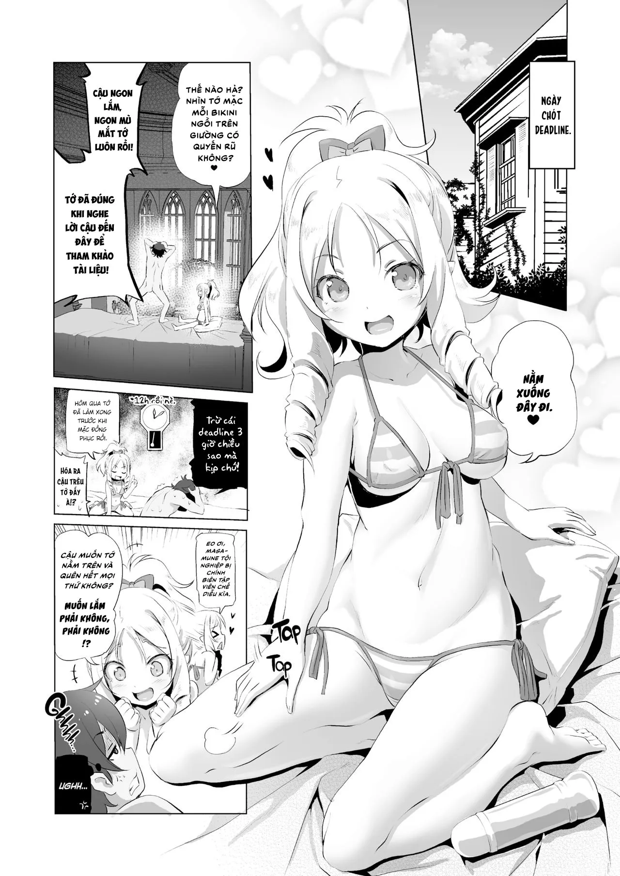 HentaiVN.net - Ảnh 11 - “Chạy deadline” cùng cô nàng Elf [Elf Sensei no Eromanga | Elf Sensei's Eromanga] - Oneshot không che