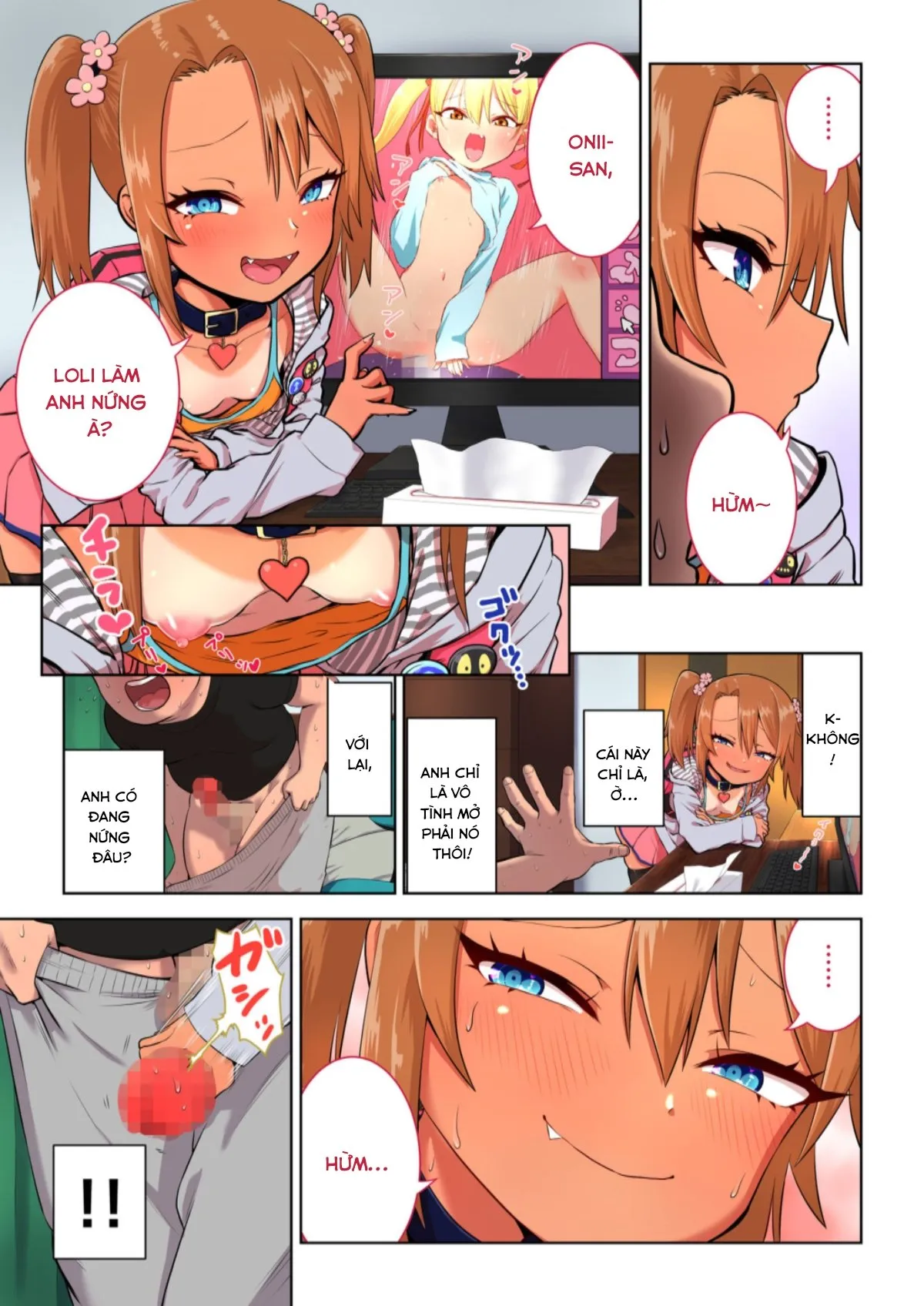 HentaiVN.net - Ảnh 3 - Tôi bị con nhỏ Yuma-chan hấp diêm [Mesugaki Yuma-chan ni Okasareru, メスガキゆまちゃんに犯される] - Oneshot
