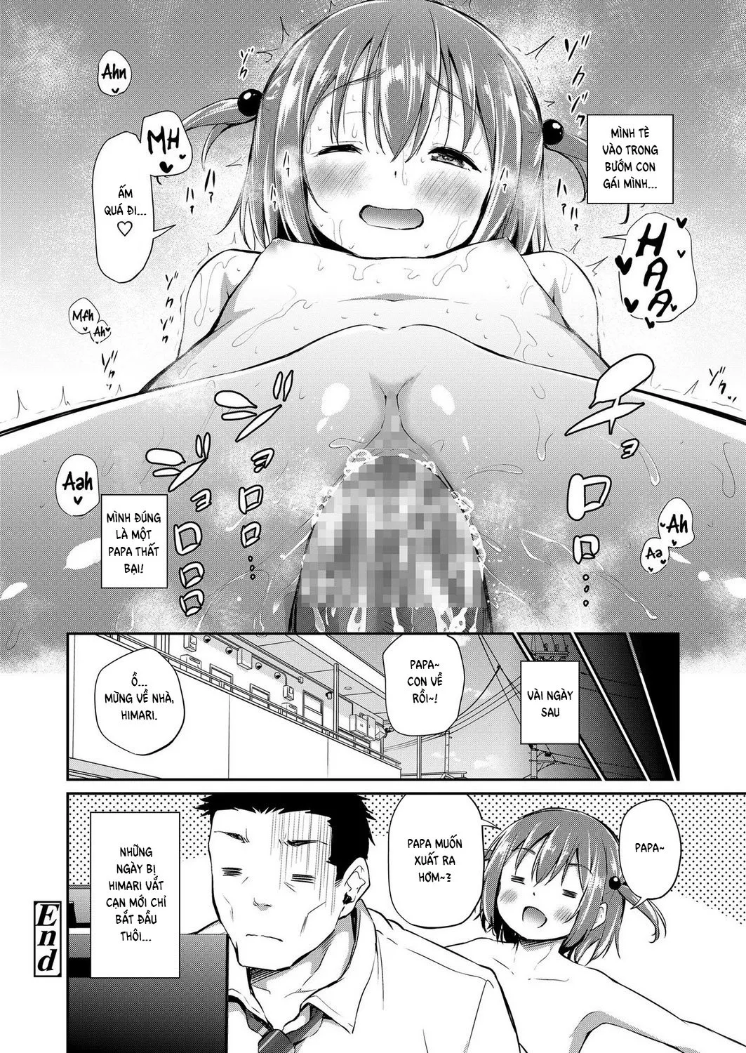 HentaiVN.net - Ảnh 26 - Father and Daughter's Sex Education [Papa to Musume no Gimukyouiku Ecchi] - Oneshot