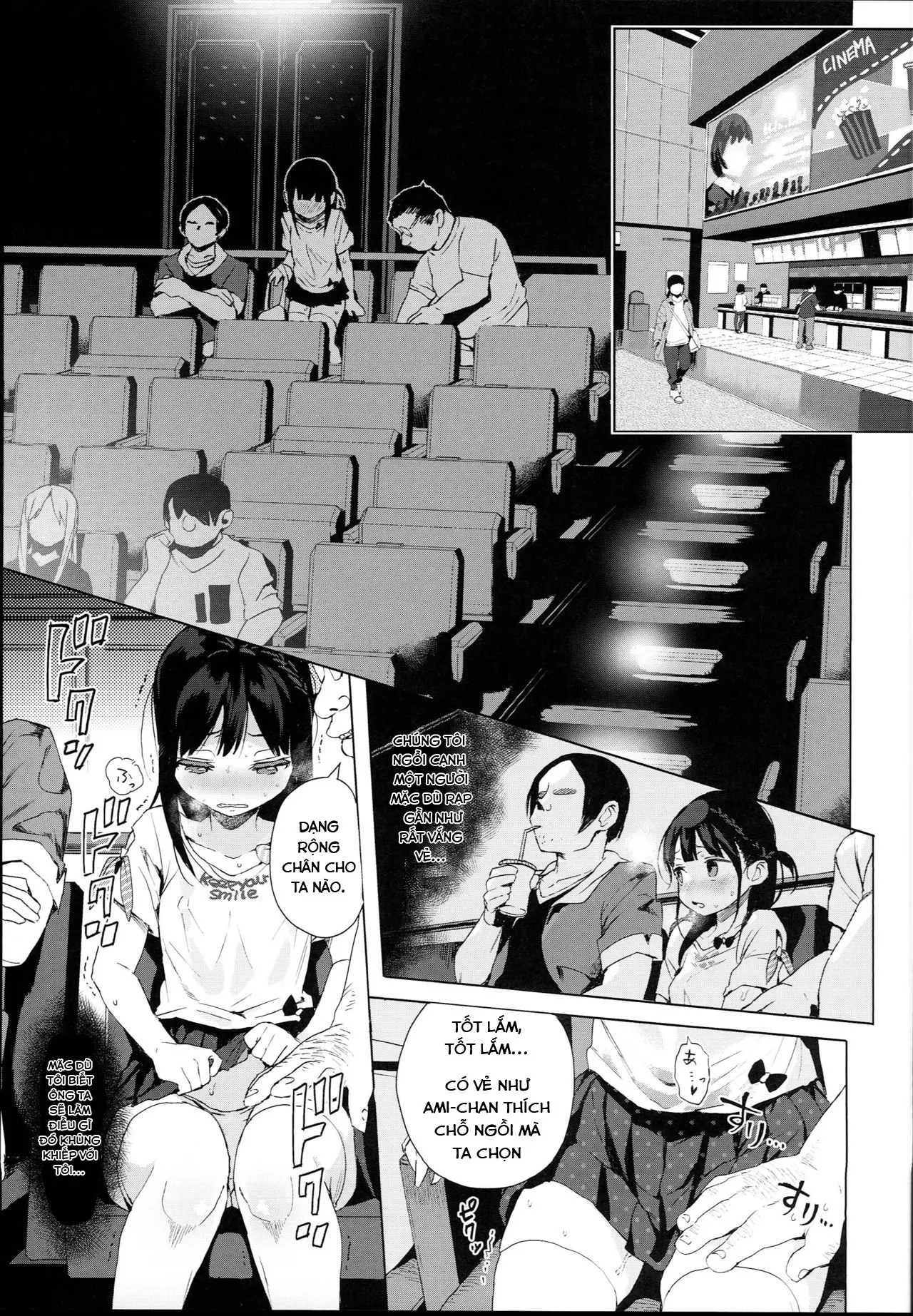 HentaiVN.net - Ảnh 18 - JC Roshutsu de Seikyouiku [Teaching a Junior High School Girl Sex-Ed with Exhibitionism] - Chap 1