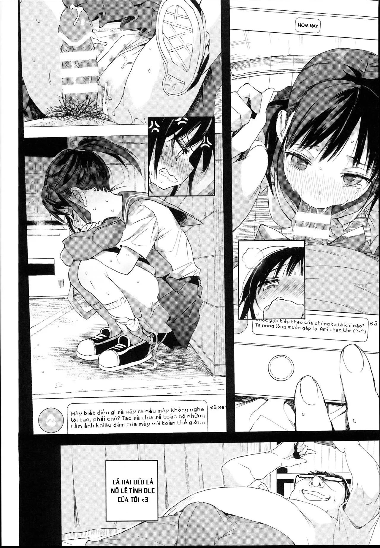 HentaiVN.net - Ảnh 5 - JC Roshutsu de Seikyouiku [Teaching a Junior High School Girl Sex-Ed with Exhibitionism] - Chap 1