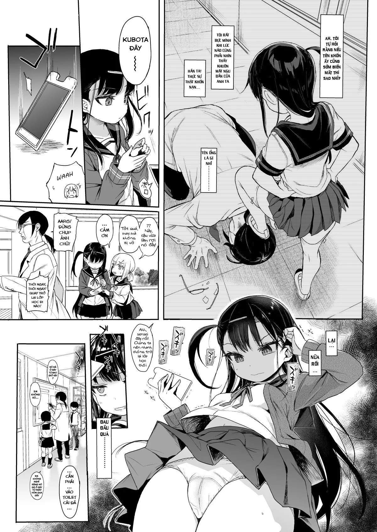 HentaiVN.net - Ảnh 10 - JC Roshutsu de Seikyouiku [Teaching a Junior High School Girl Sex-Ed with Exhibitionism] - Chap 2