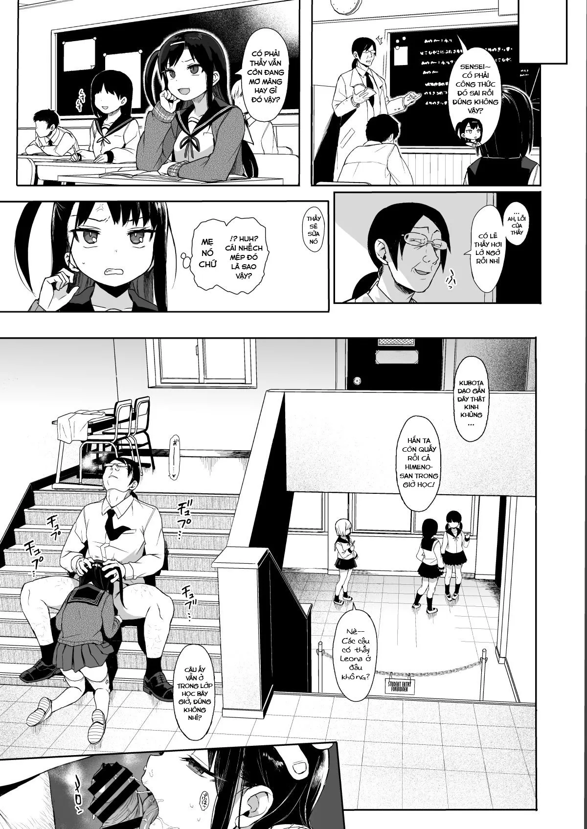 HentaiVN.net - Ảnh 26 - JC Roshutsu de Seikyouiku [Teaching a Junior High School Girl Sex-Ed with Exhibitionism] - Chap 2
