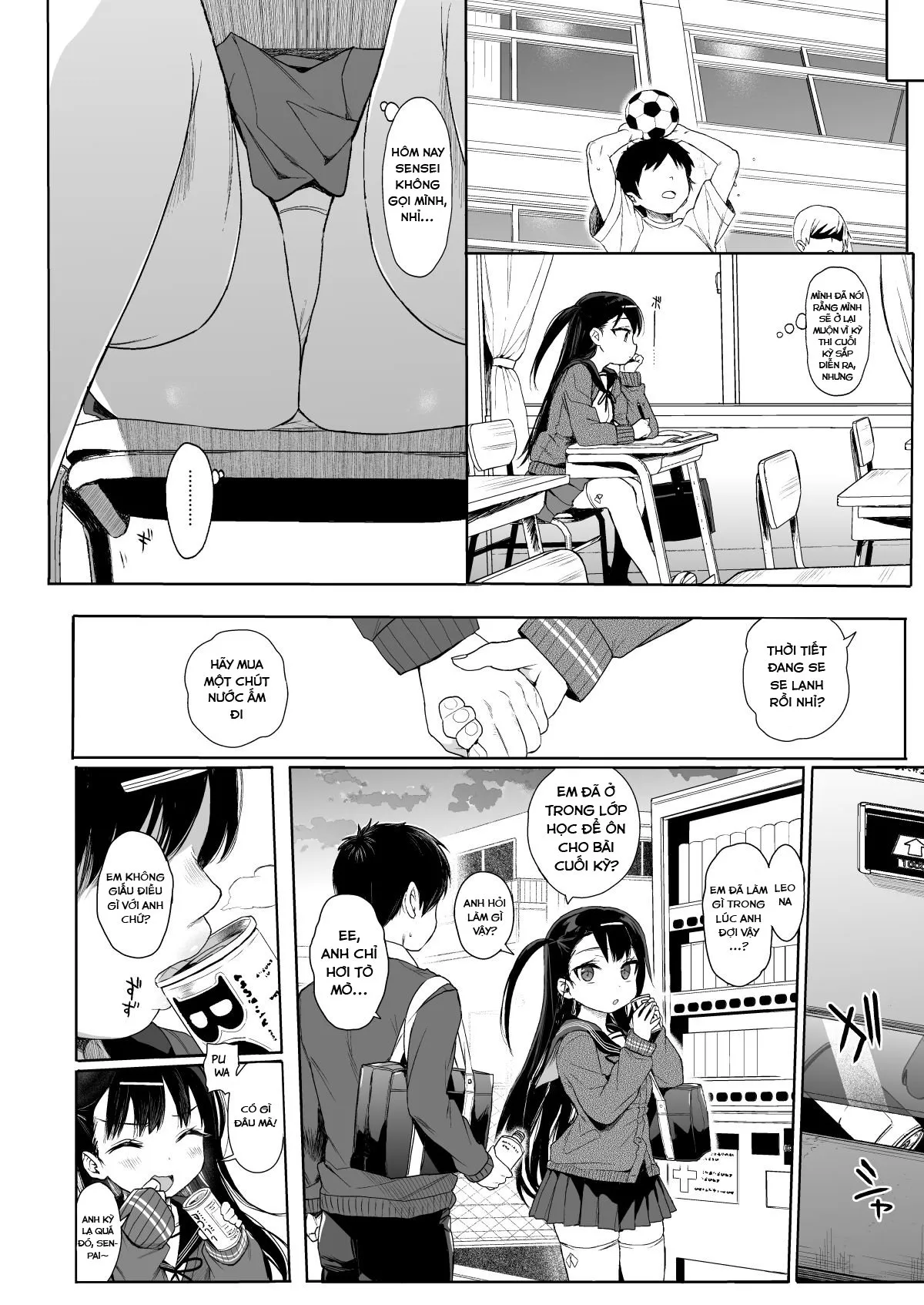 HentaiVN.net - Ảnh 29 - JC Roshutsu de Seikyouiku [Teaching a Junior High School Girl Sex-Ed with Exhibitionism] - Chap 2