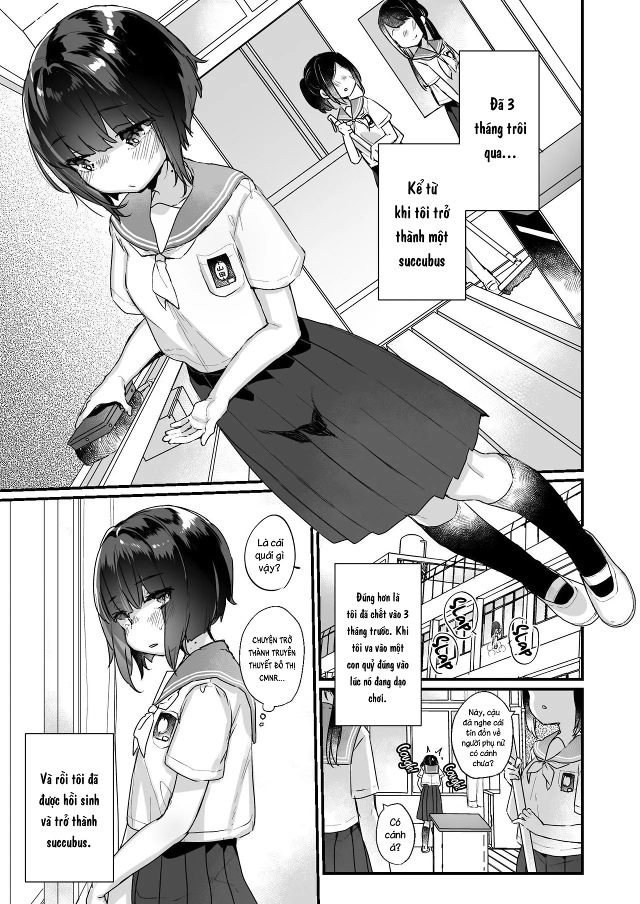 HentaiVN.net - Ảnh 3 - Tôi chuyển sinh thành Succubus [Naritakunai no ni Succubus ni Natte Shimatta Yamada-san] - Oneshot