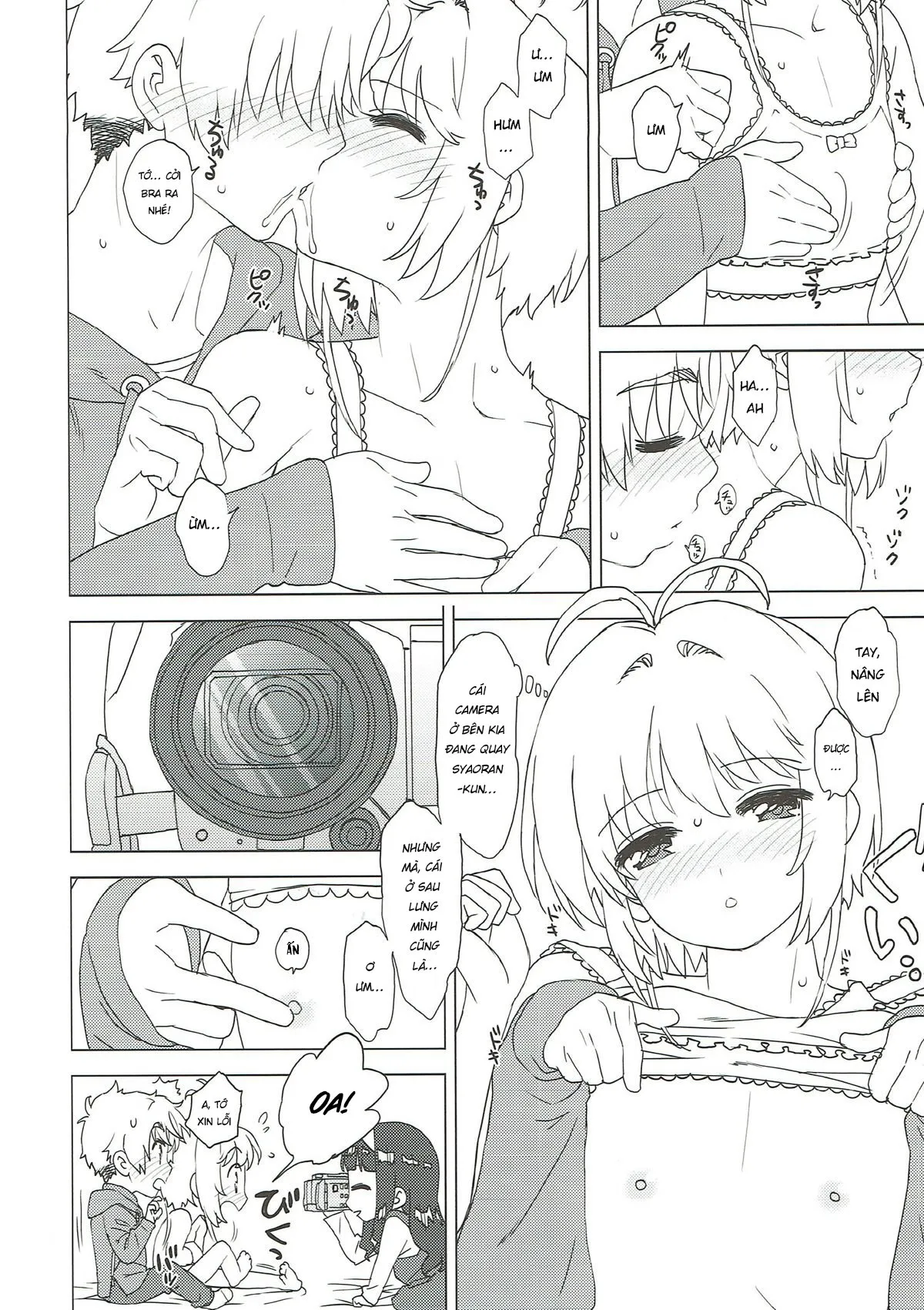 HentaiVN.net - Ảnh 11 - Làm video cùng Sakura và Syaoran [Sakura to Syaoran to Okazu Tsukuri] - Oneshot
