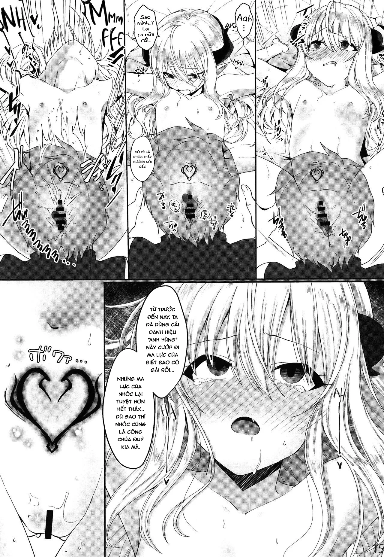 HentaiVN.net - Ảnh 15 - Yuusha no Dorei Inmon ga Maou no Musume o Youshanaku Osou! - Oneshot