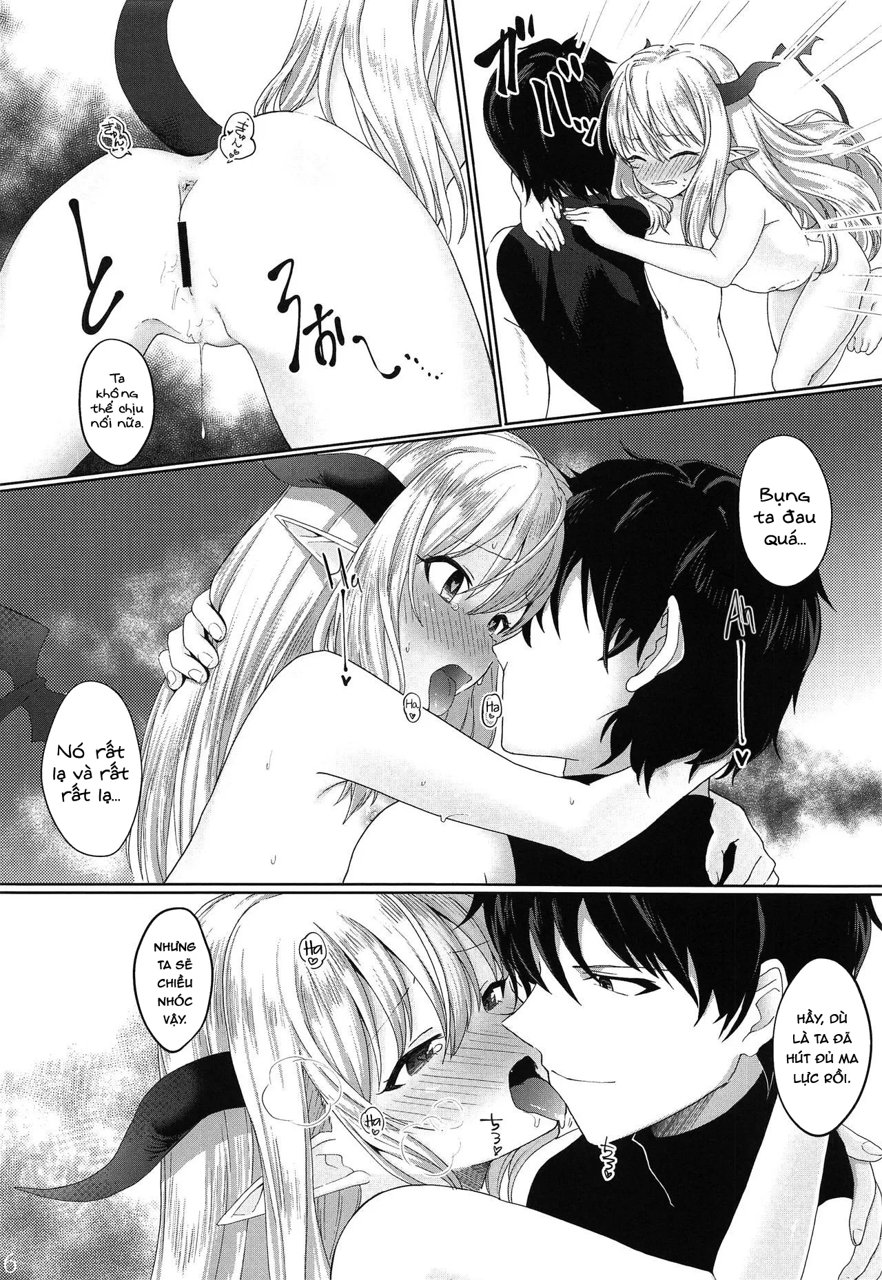 HentaiVN.net - Ảnh 16 - Yuusha no Dorei Inmon ga Maou no Musume o Youshanaku Osou! - Oneshot