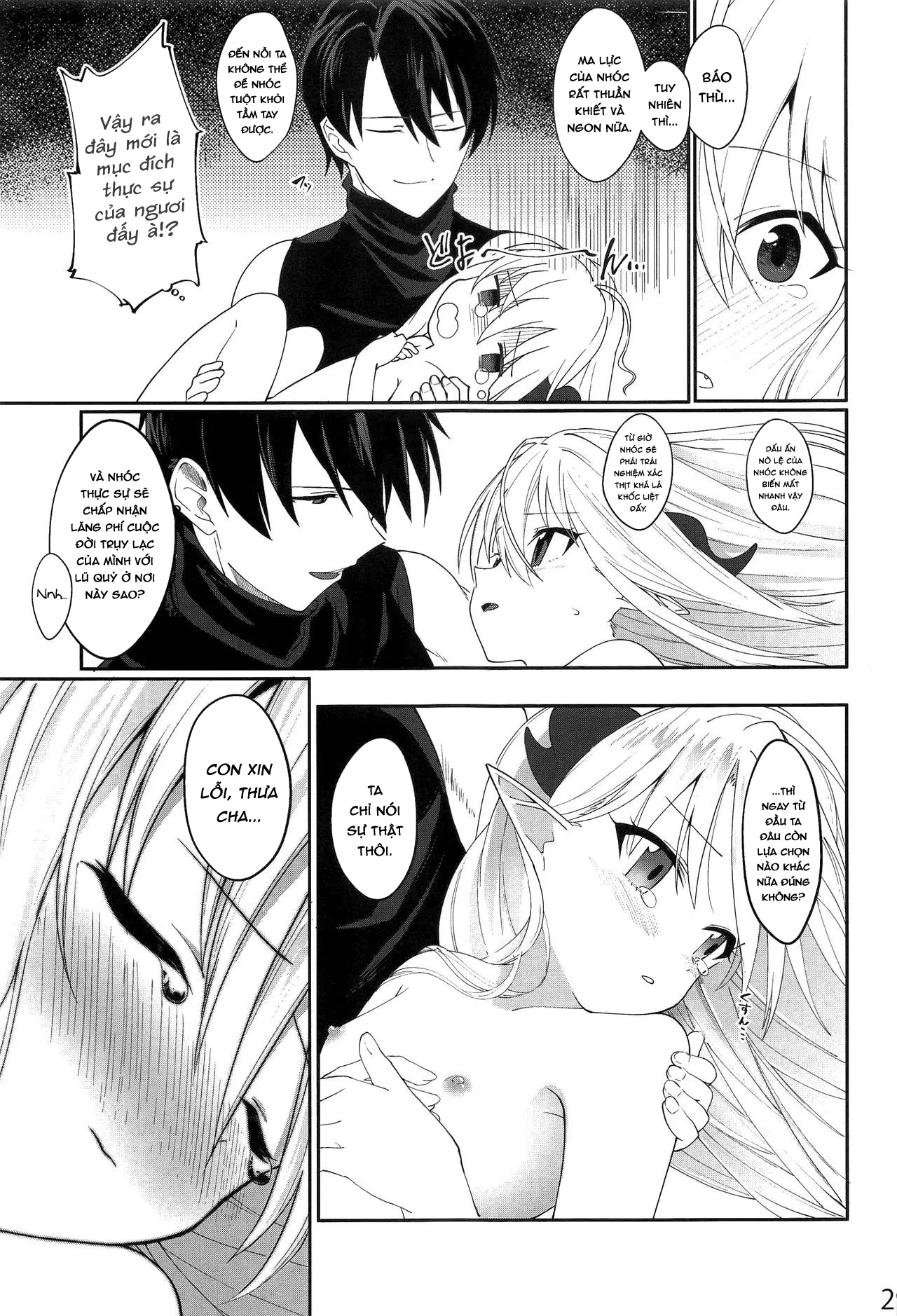HentaiVN.net - Ảnh 29 - Yuusha no Dorei Inmon ga Maou no Musume o Youshanaku Osou! - Oneshot