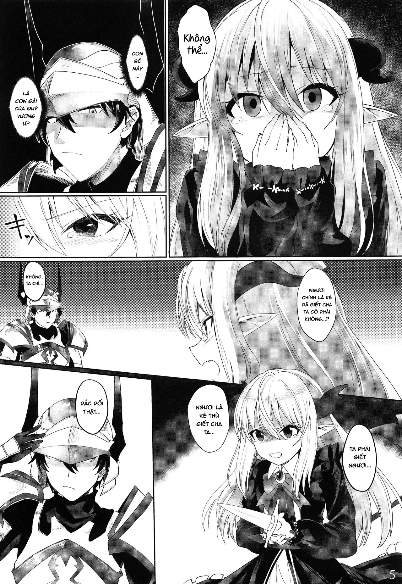 HentaiVN.net - Ảnh 5 - Yuusha no Dorei Inmon ga Maou no Musume o Youshanaku Osou! - Oneshot