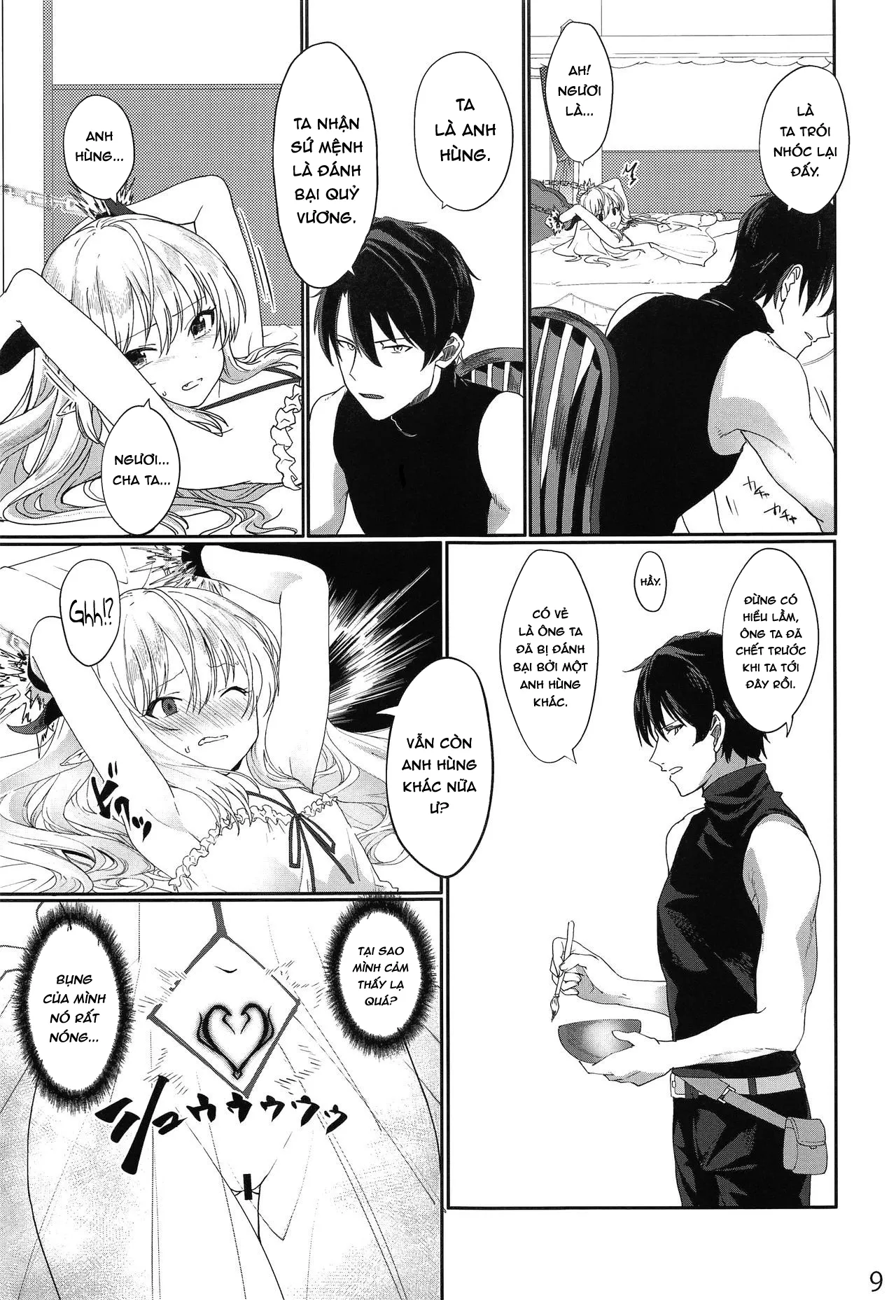 HentaiVN.net - Ảnh 9 - Yuusha no Dorei Inmon ga Maou no Musume o Youshanaku Osou! - Oneshot