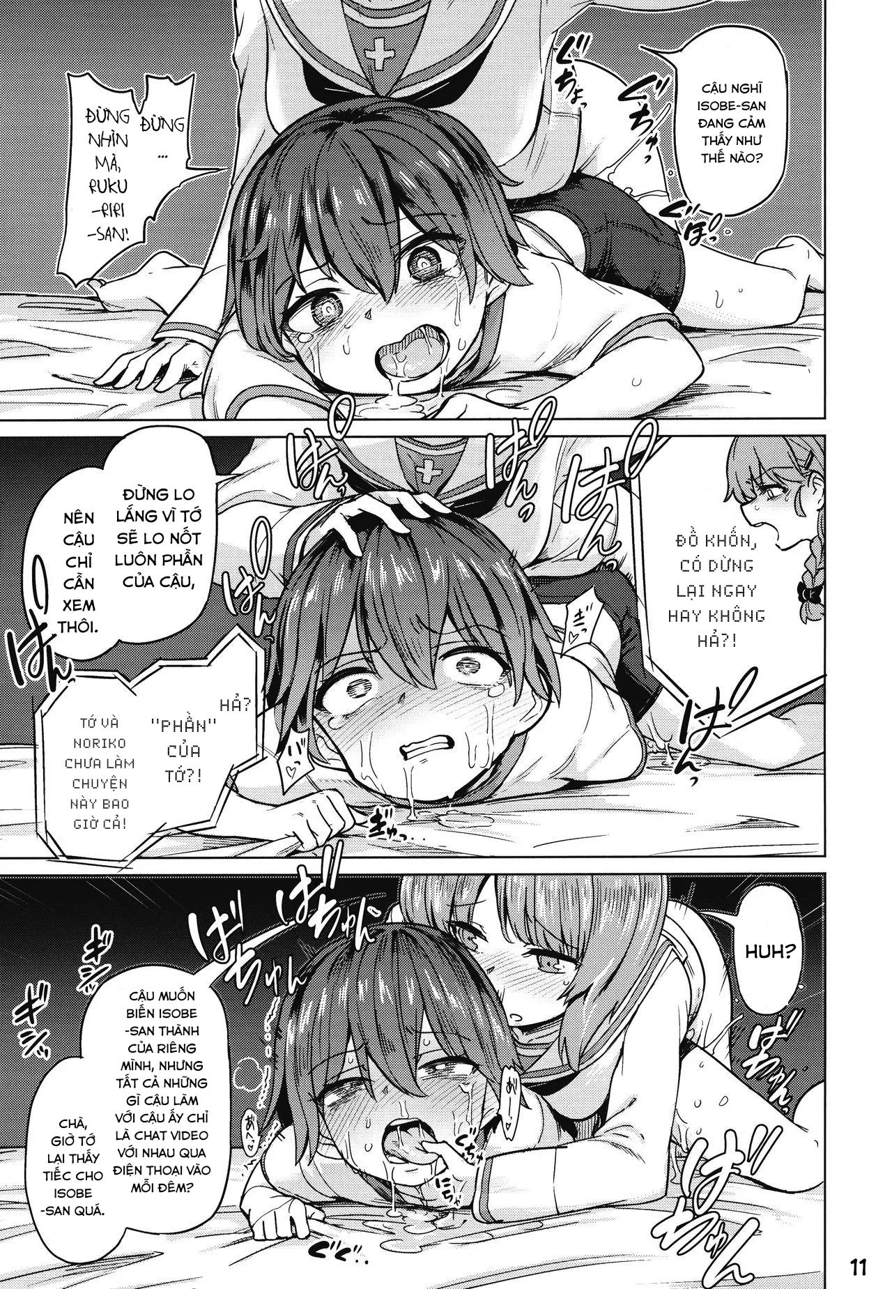 HentaiVN.net - Ảnh 13 - Kế hoạch Ntr [Chinpo Yakuza Miporin Captain Netorare Haishin Hen] - 1shot món không mặn