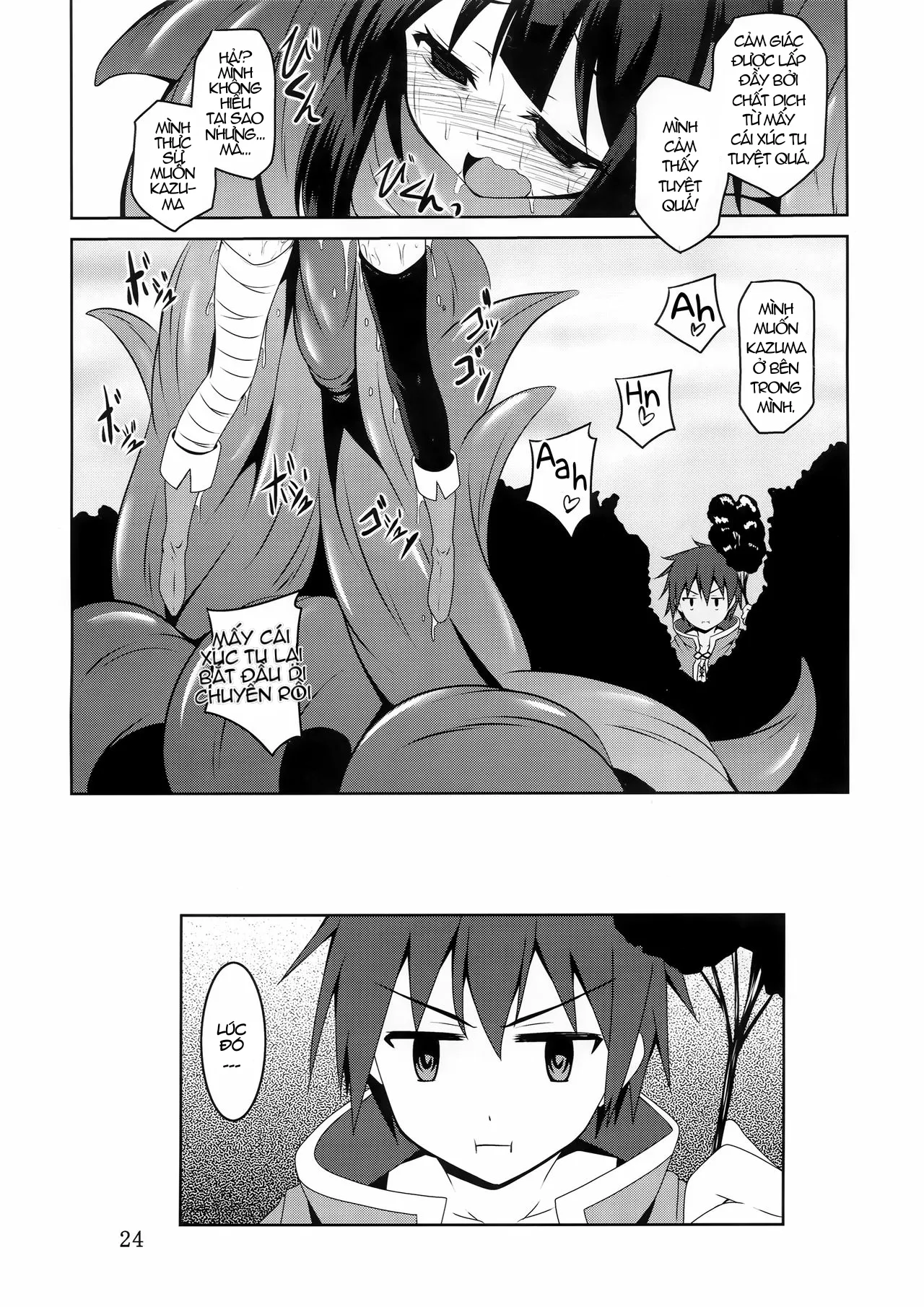 HentaiVN.net - Ảnh 23 - Megumin và quái vật xúc tu đáng sợ!!! [Megumin to Shokushu ni Syukufuku o! | Blessing upon Megumin and the Tentacles! (Kono Subarashii Sekai ni Syukufuku o!)] - Oneshot